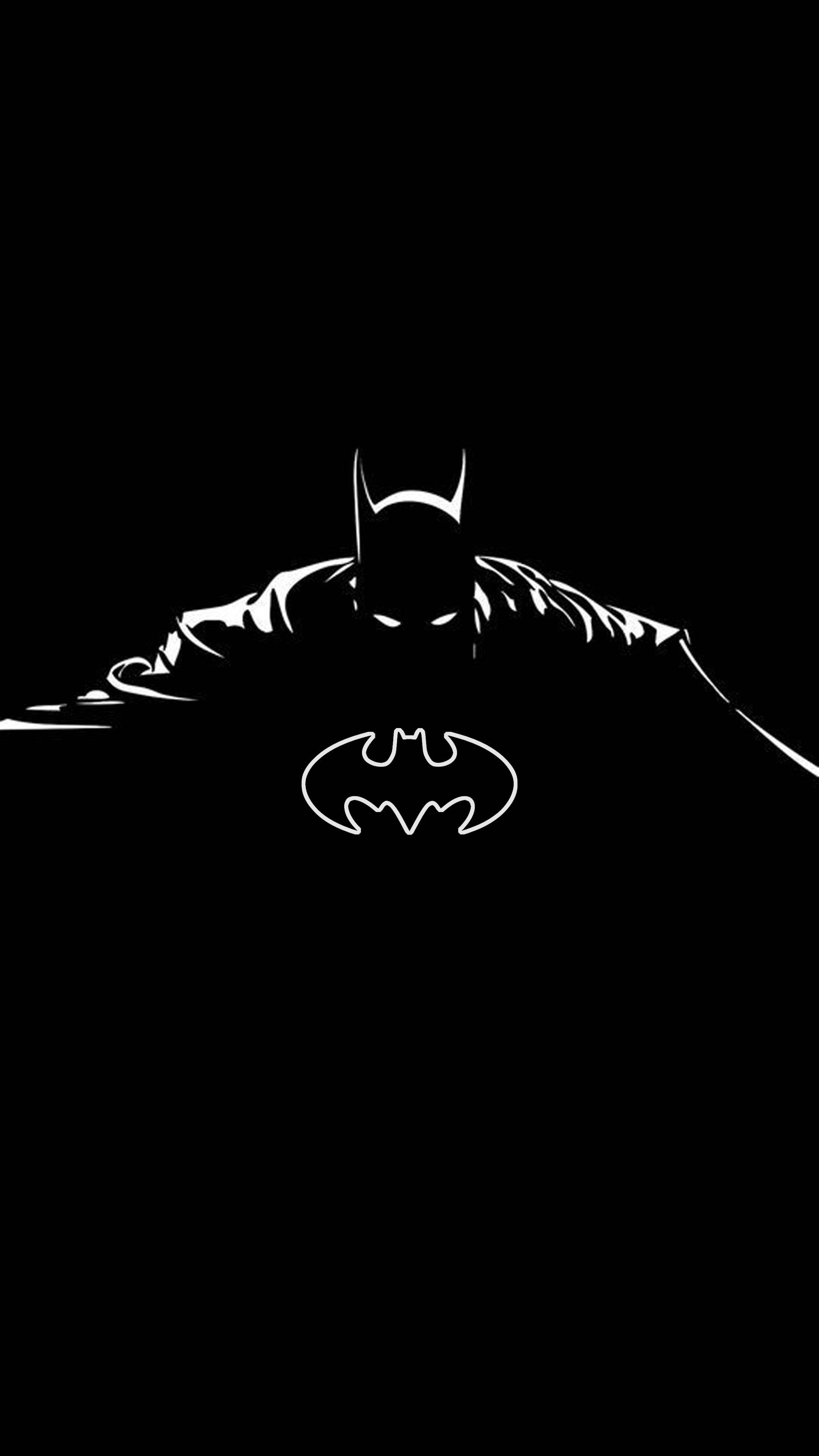 Siluetti Batman-logo iPhone Taustakuvat