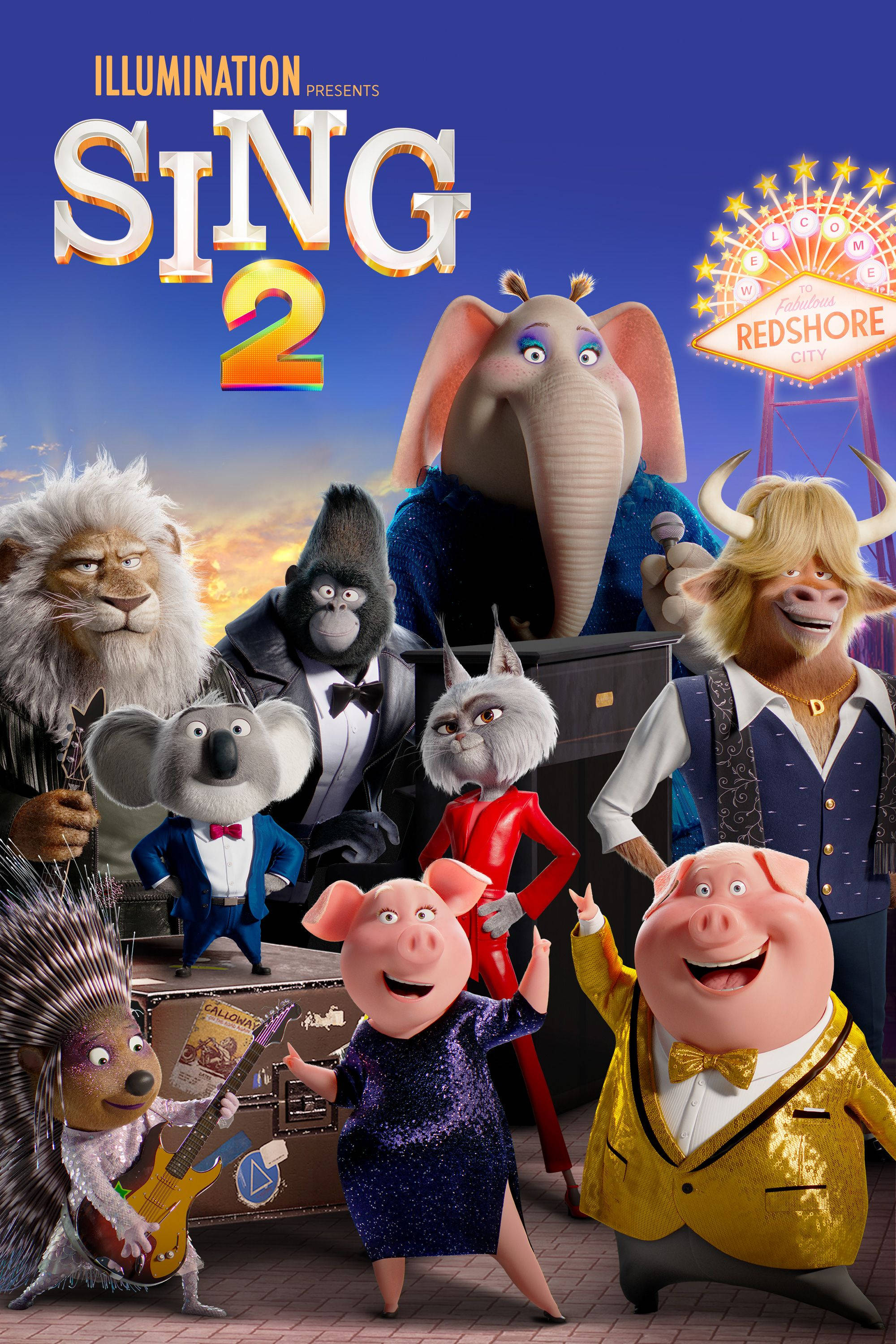 Sing 2 -mainosjuliste Taustakuvat
