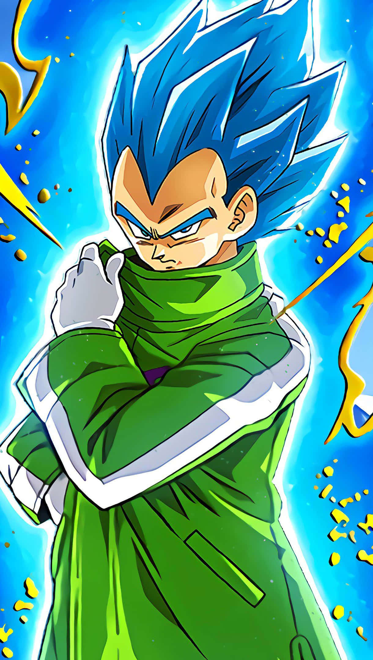 Sininen anime-tausta Vegeta Dragon Ballista Taustakuvat