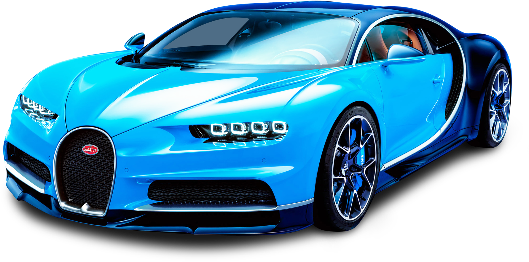 Sininen Bugatti Chiron sivukuva Taustakuvat