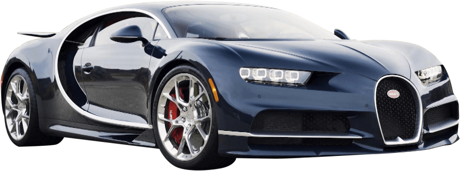 Sininen Bugatti Chiron sivulta Taustakuvat