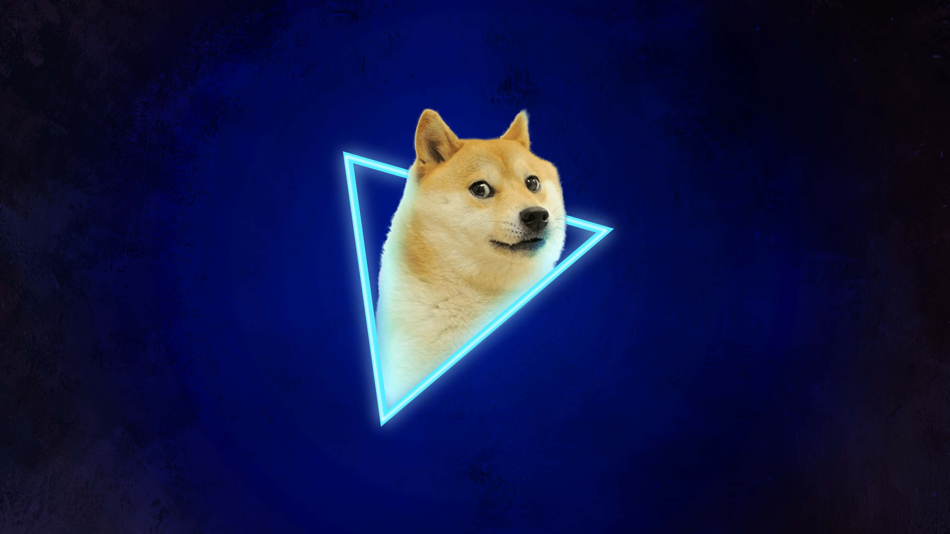 Sininen Doge-kolmio Taustakuvat