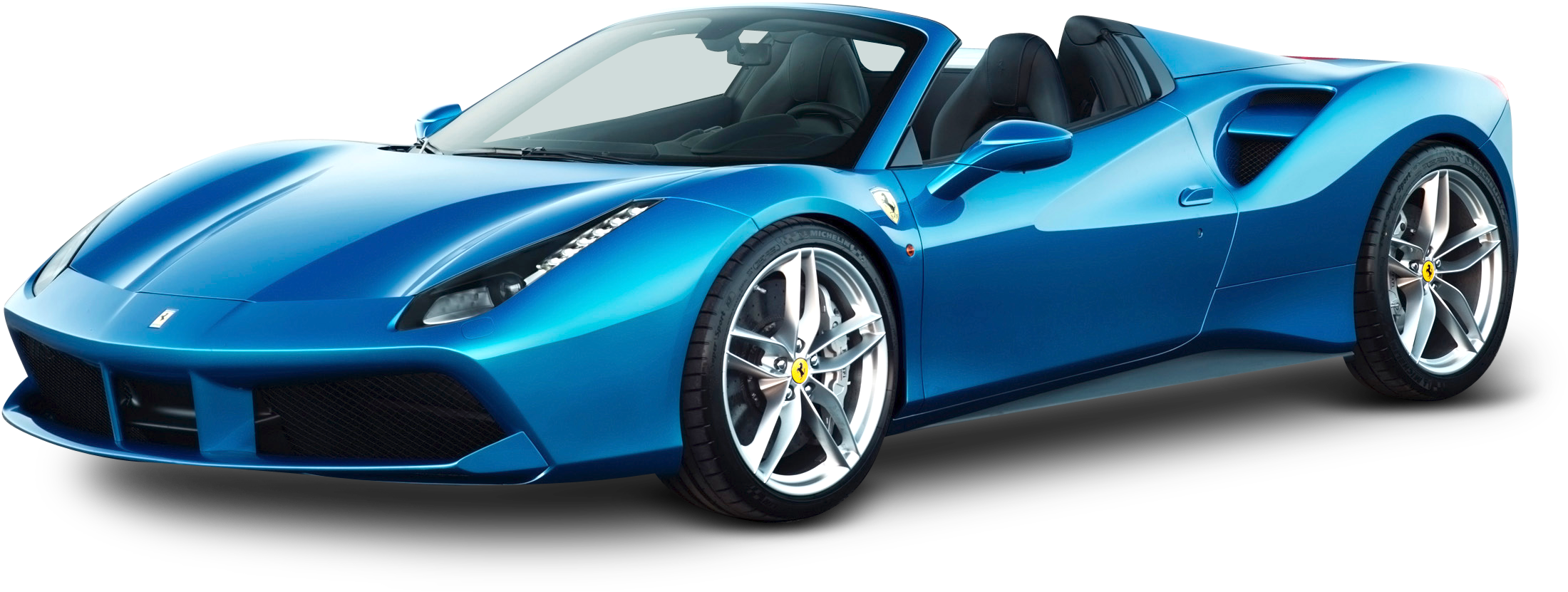 Sininen Ferrarin urheiluauto profiilista Taustakuvat
