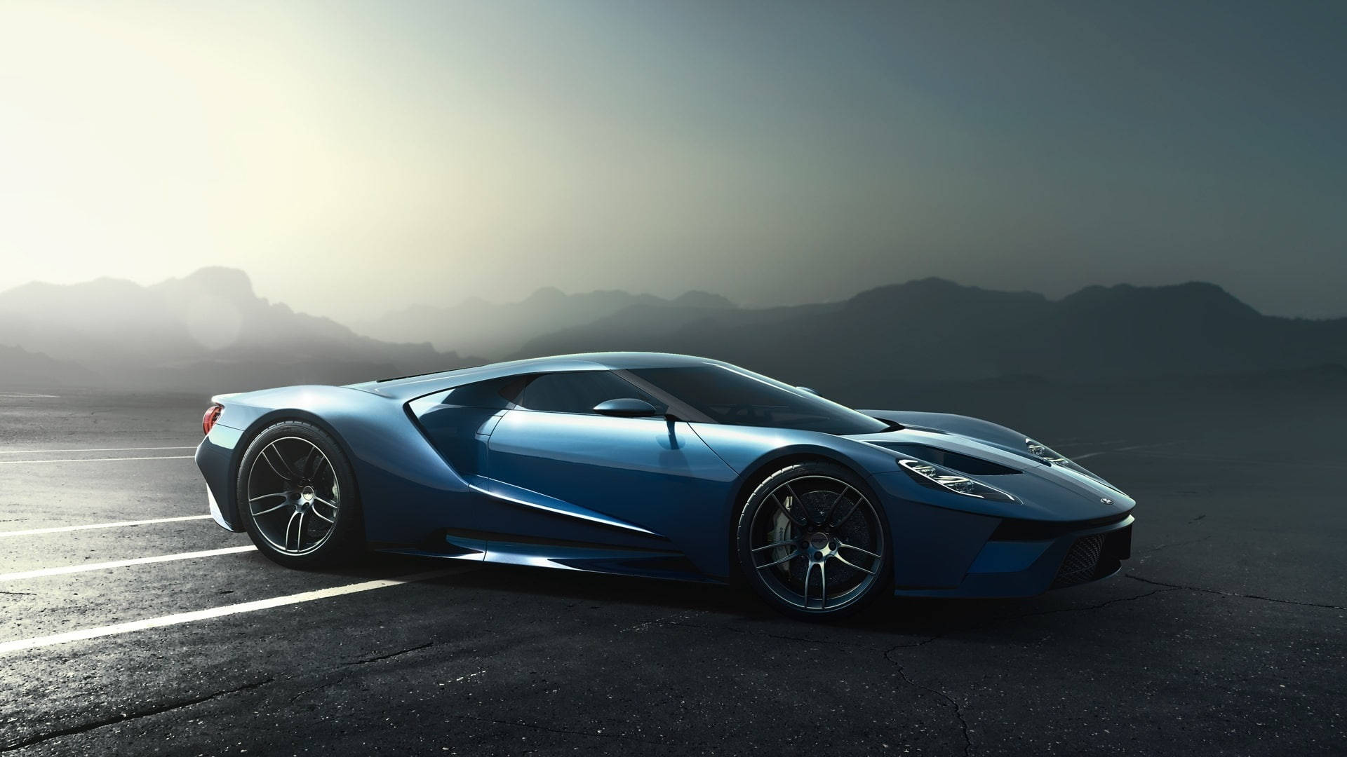 Sininen Ford GT urheiluauto Taustakuvat