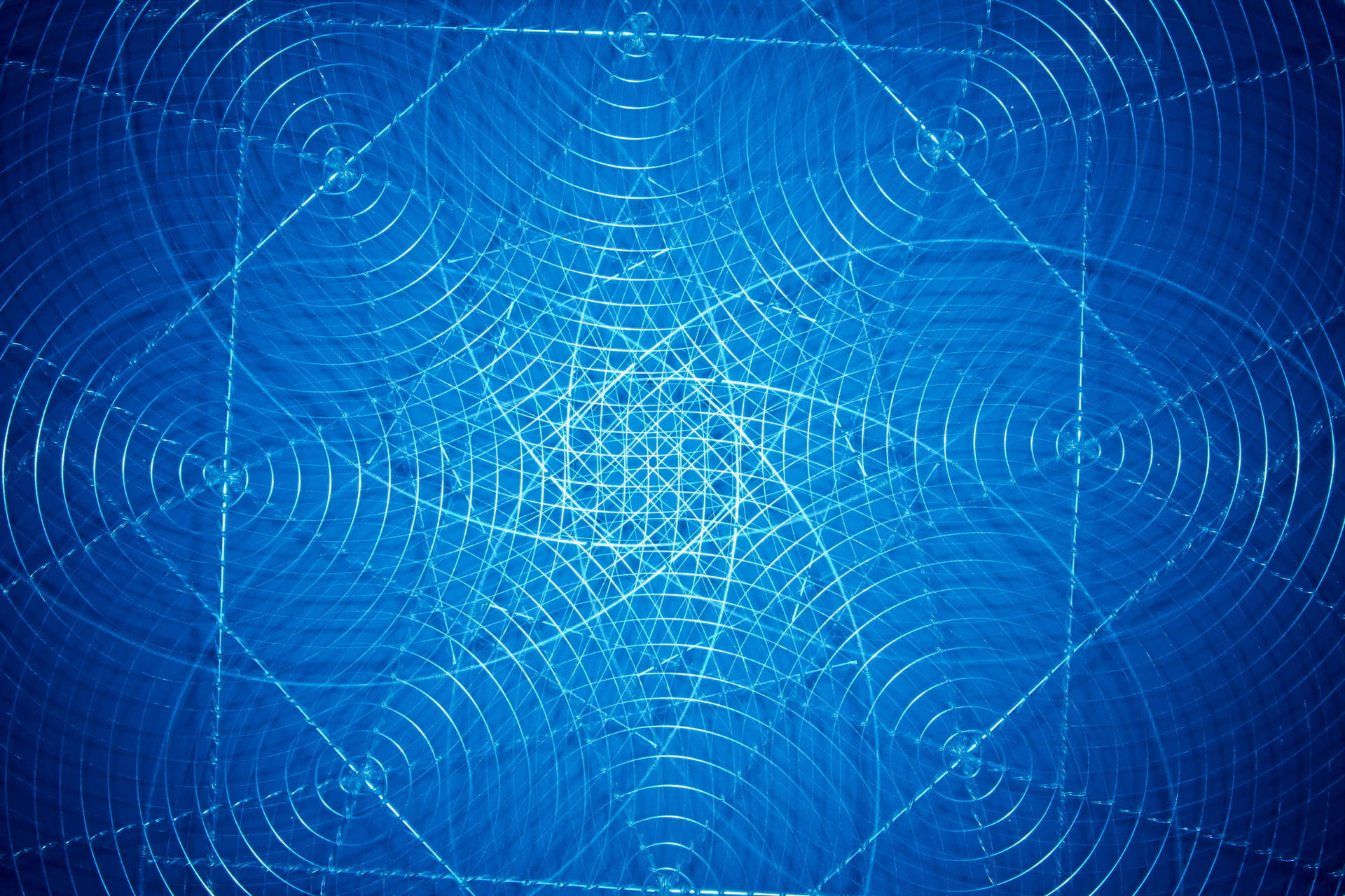 Abstrakti sininen geometrinen kuvio taustakuva — Sininen esteettinen GIF Taustakuvat
