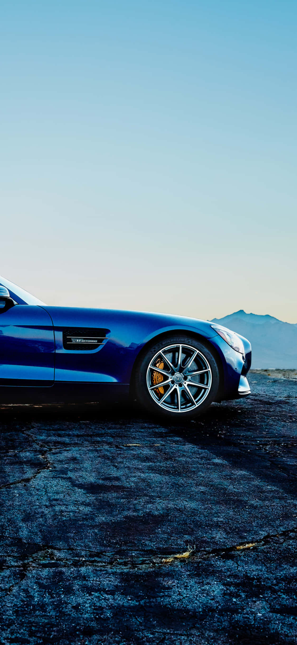 Sininen iPhone Xs Mercedes Amg Tausta Taustakuvat