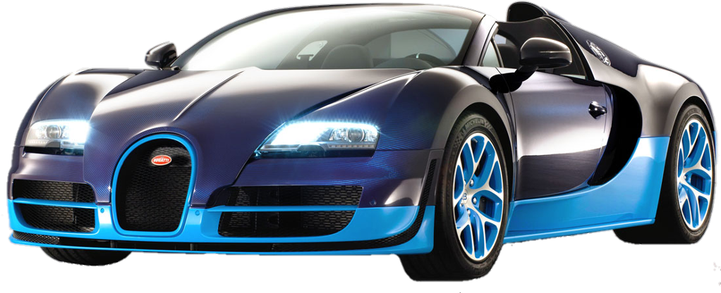Sininen ja musta Bugatti Veyron Grand Sport Taustakuvat