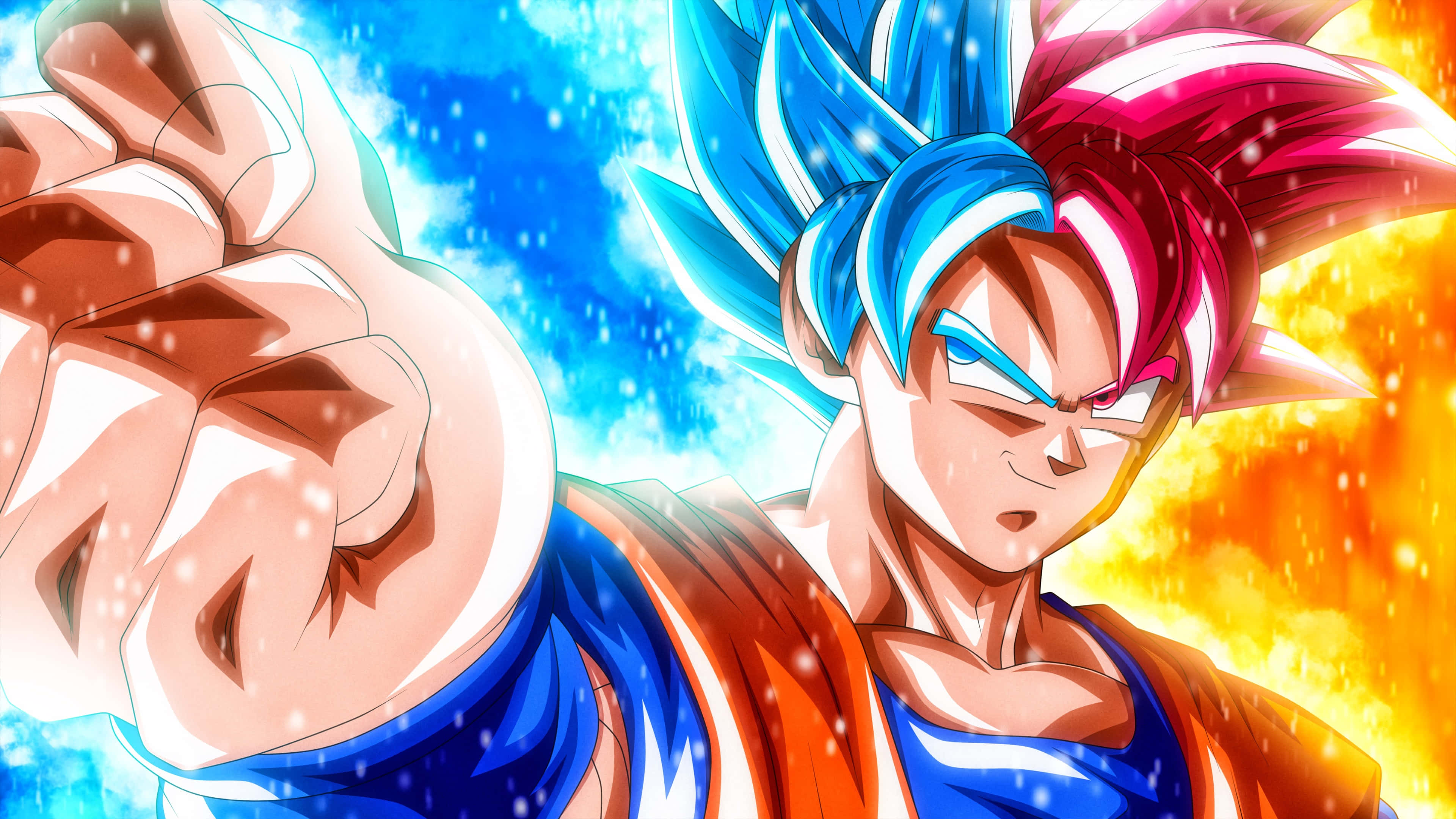 Sininen Keltainen Dragon Ball Super -kuva Taustakuvat