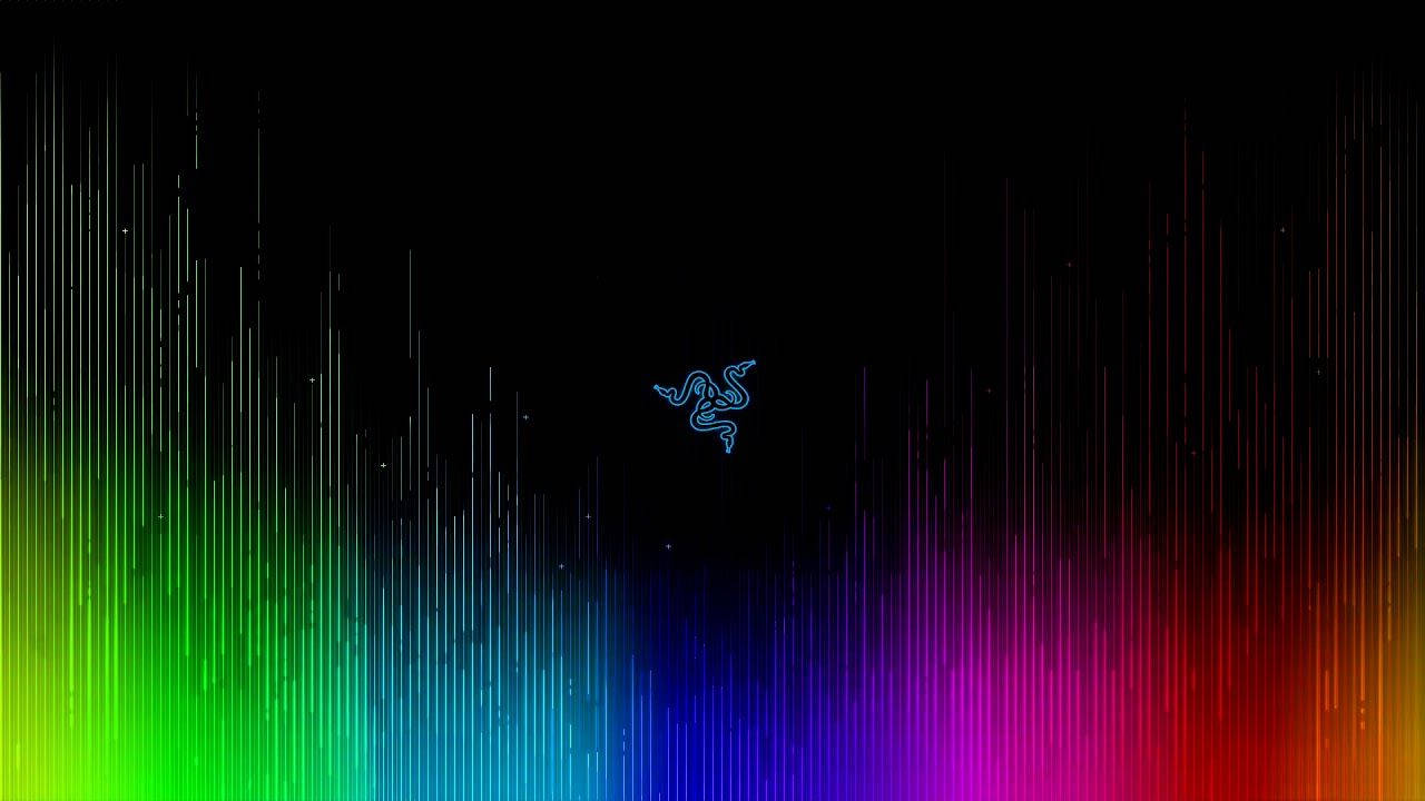 Sininen Razer-logo RGB 4K Taustakuvat