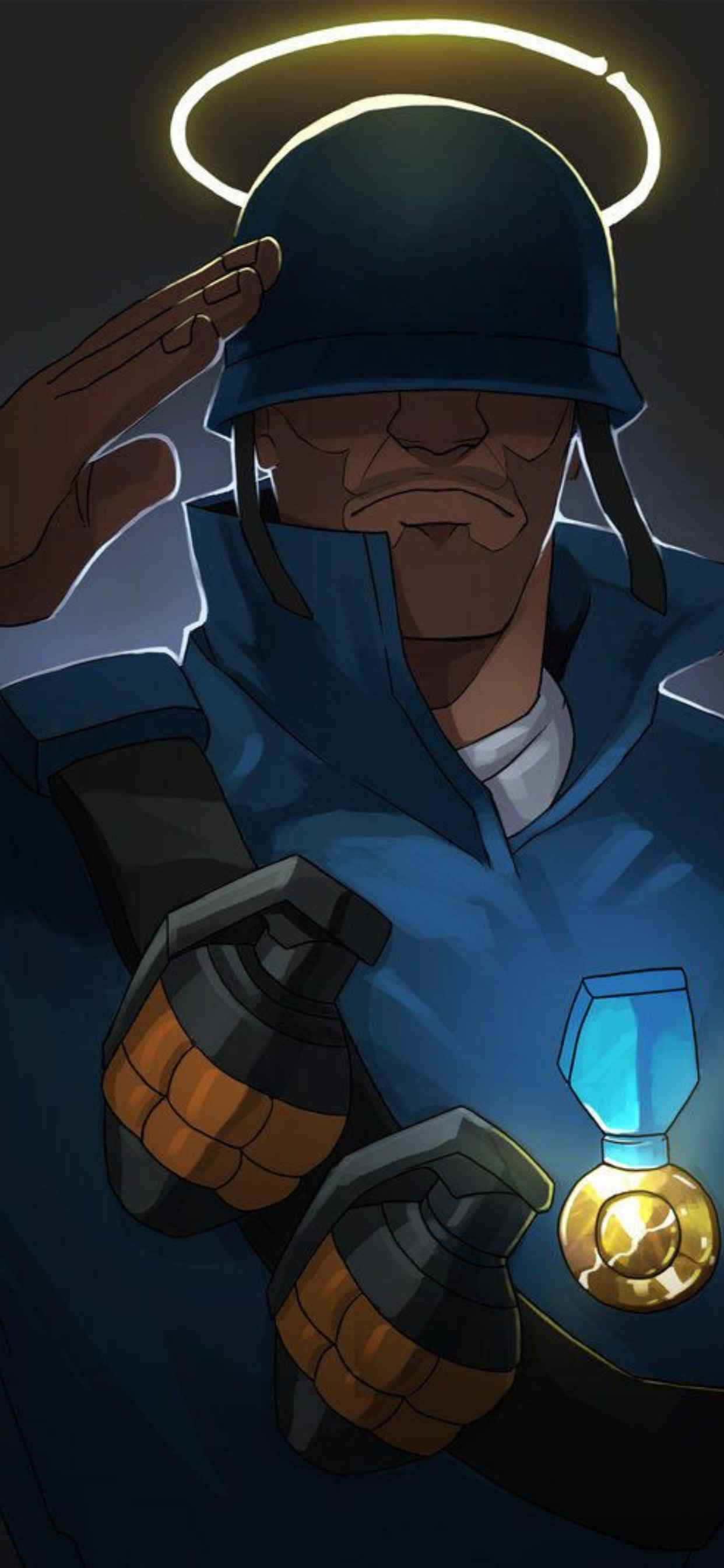 Sininen Sotilas iPhone Xs Max Team Fortress 2 Tausta Taustakuvat
