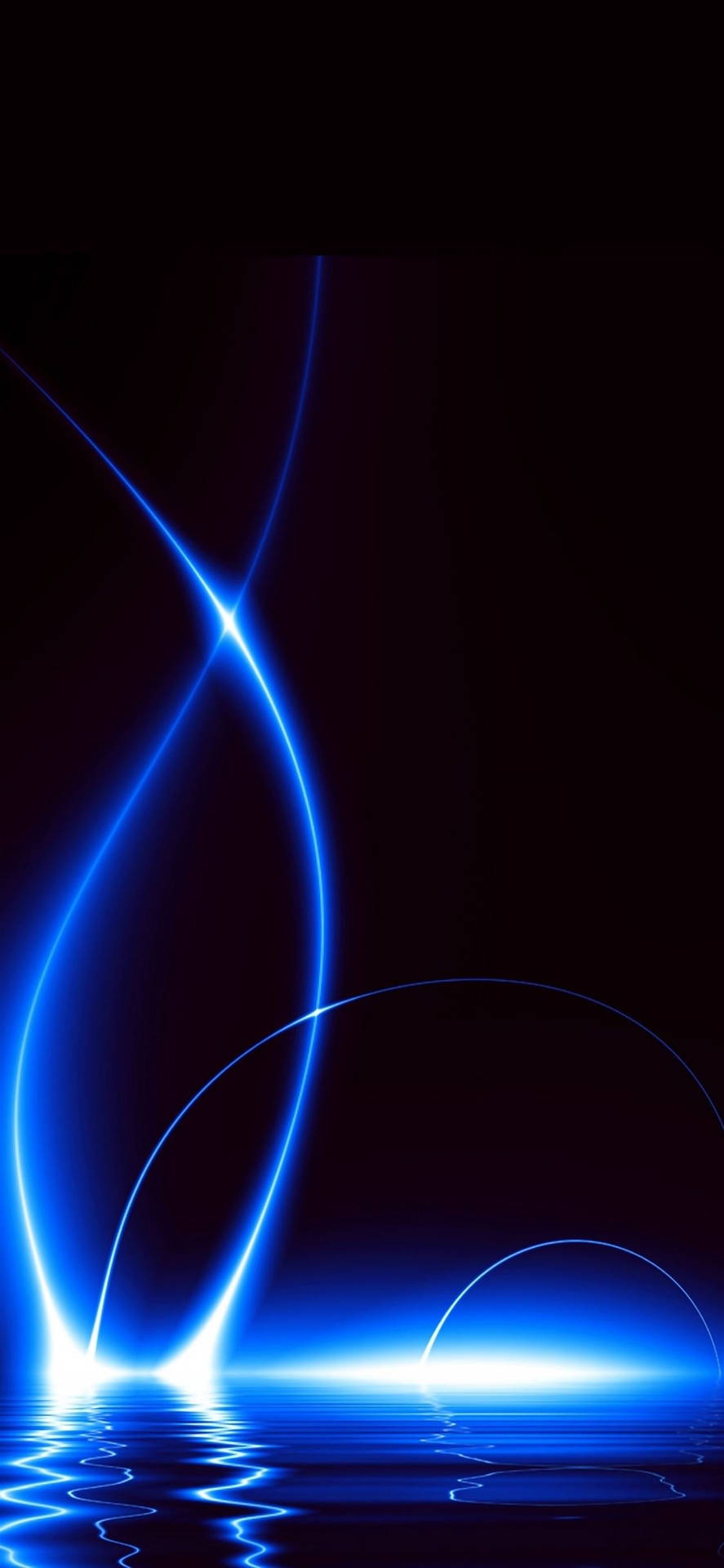 Sininen valo iPhone tumma
