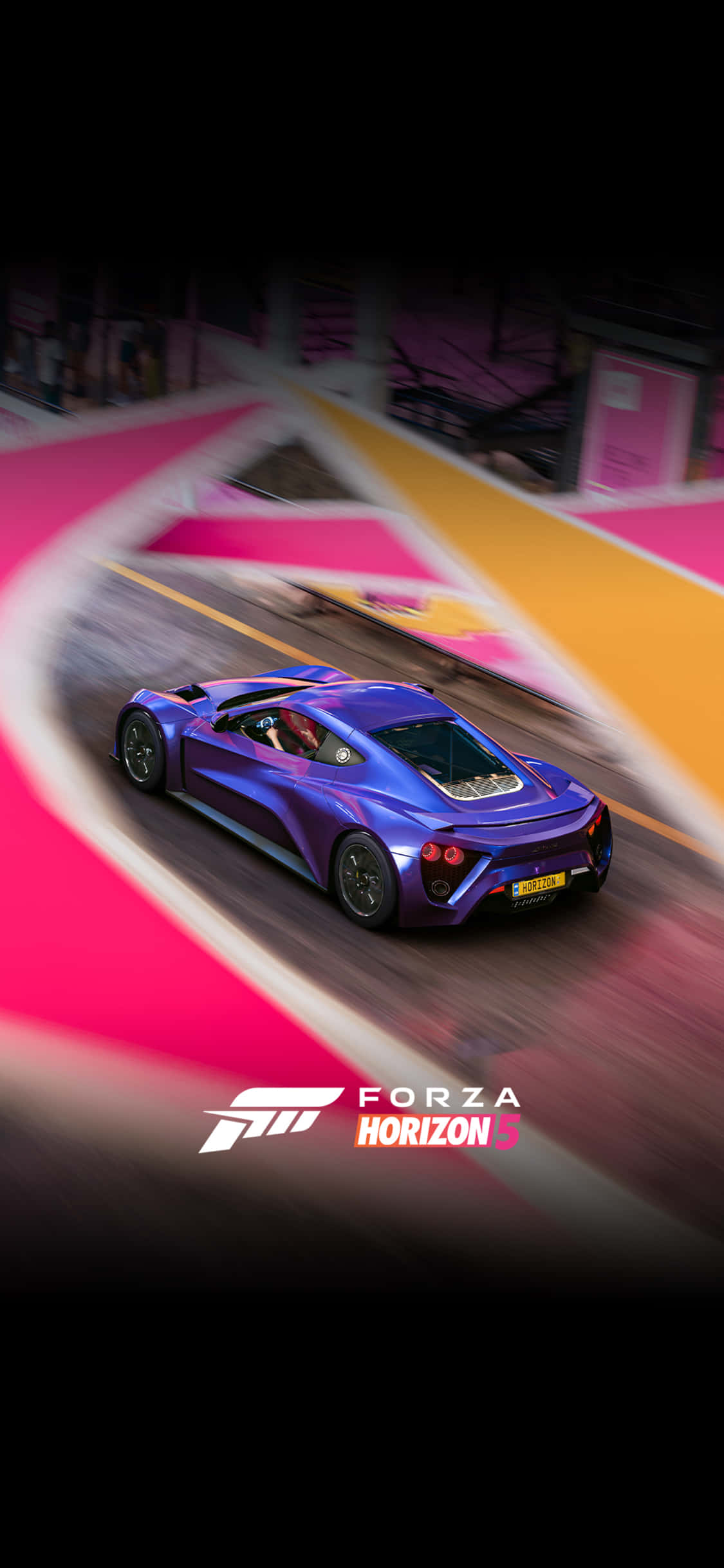 Sininen Zenvo iPhone X Forza Motorsport 7 -tausta Taustakuvat