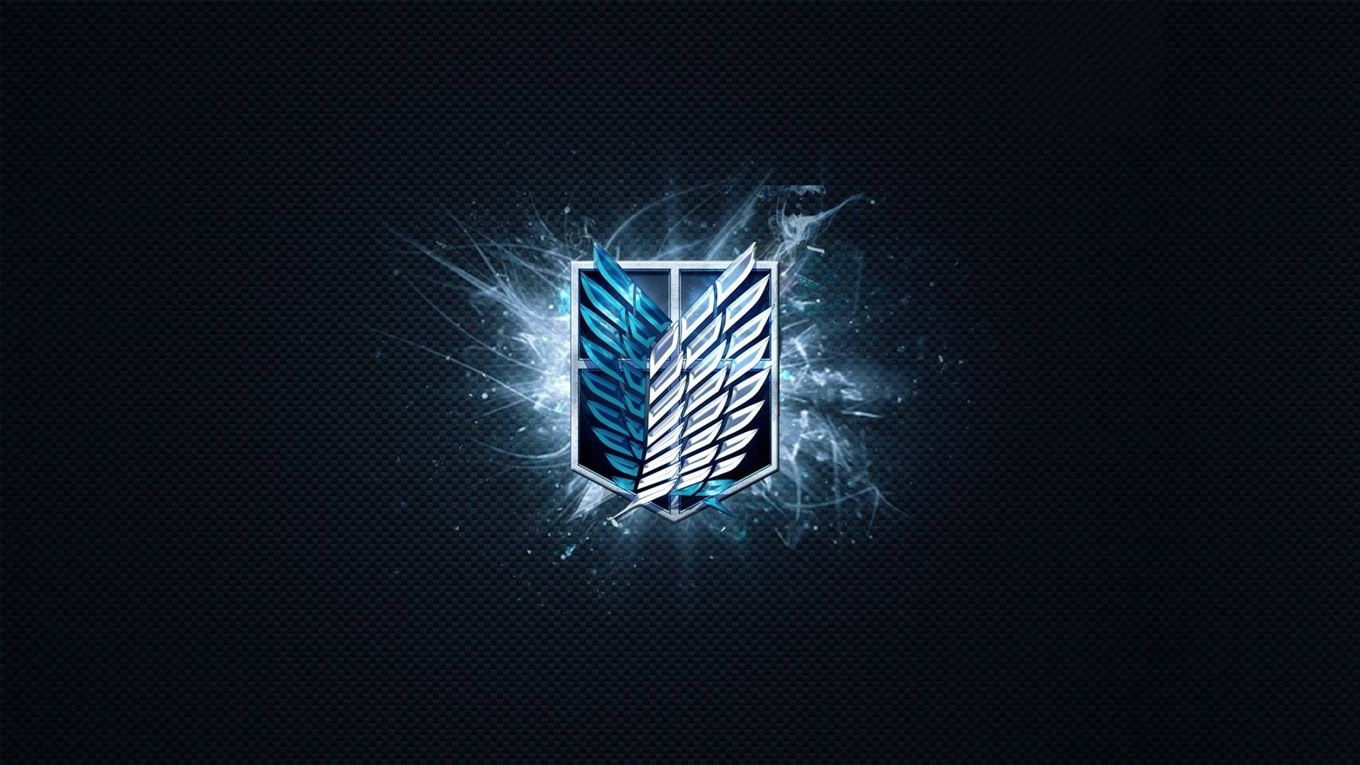 Siniset vapauden siivet Attack on Titan -logo