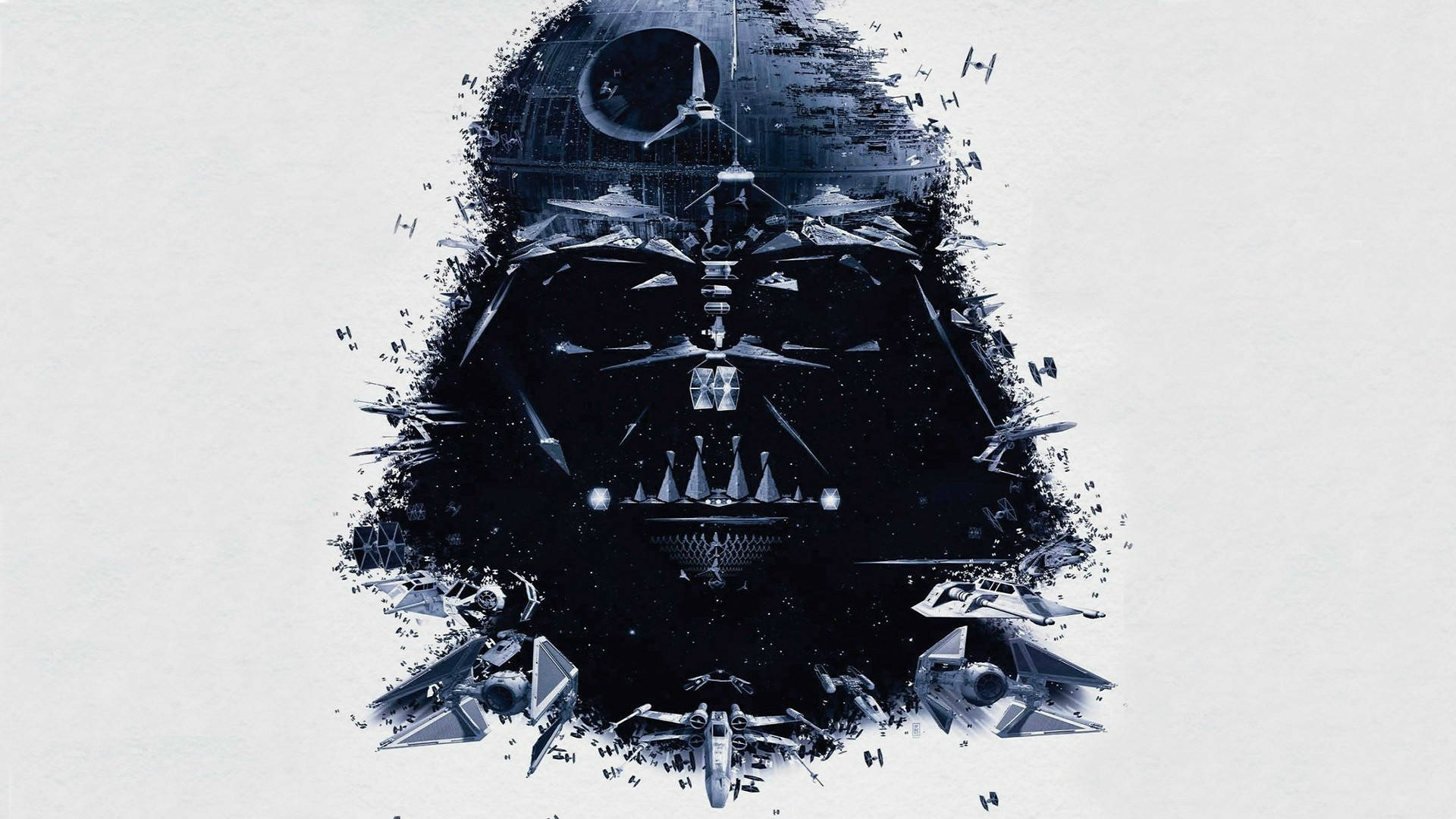 Sithin kasvot Star Wars -elokuvasta tummalla taustalla Taustakuvat