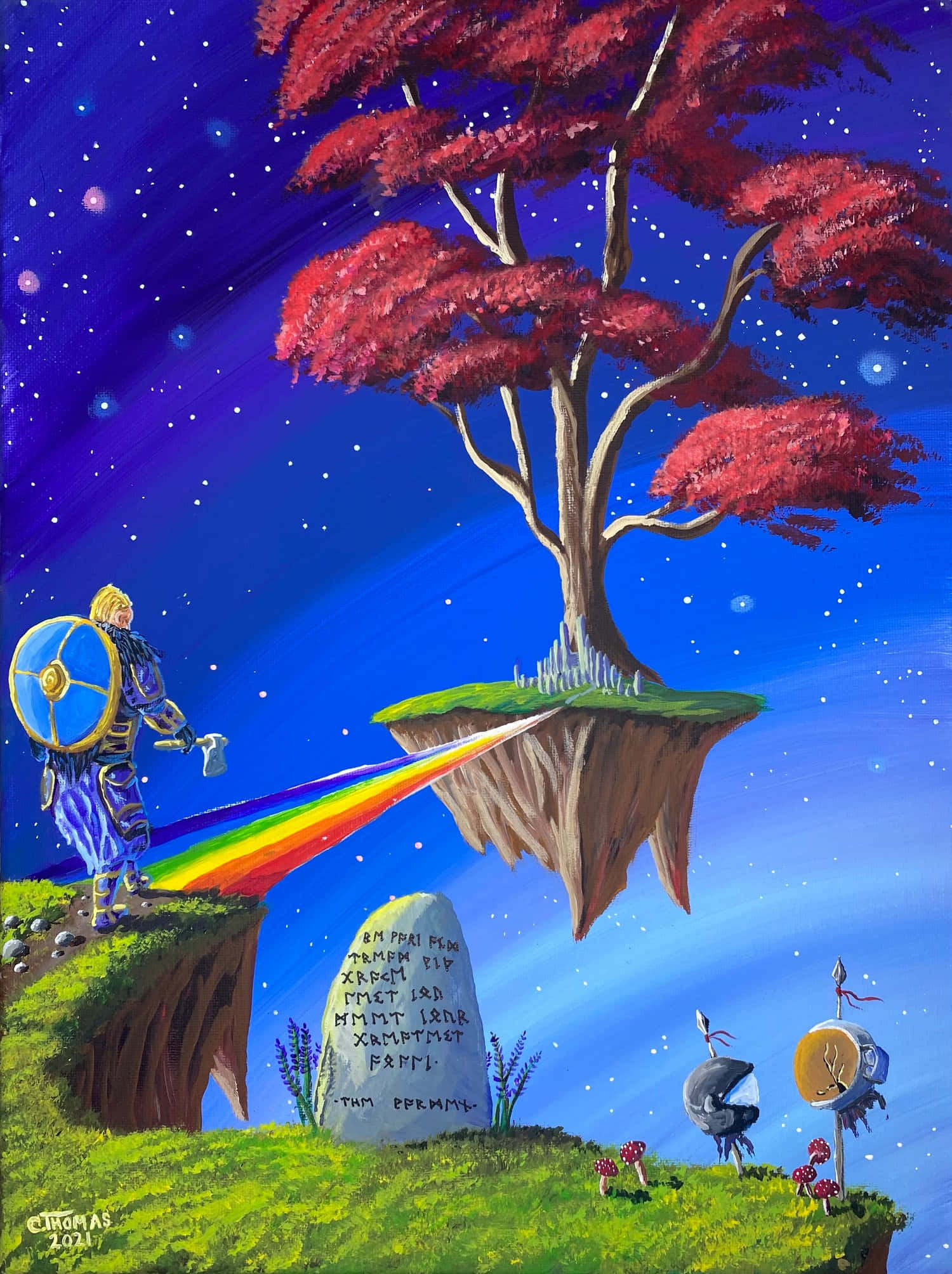 Skandinaavisen mytologian mystinen Bifrost-silta Taustakuvat