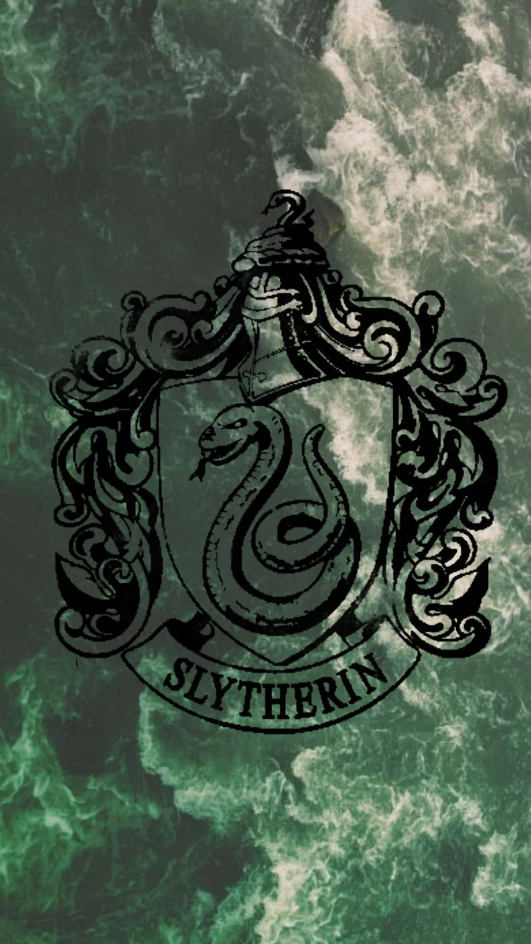 Slytherin-talon syvyyksistä kumpuava salaperäinen ja voimakas estetiikka Taustakuvat