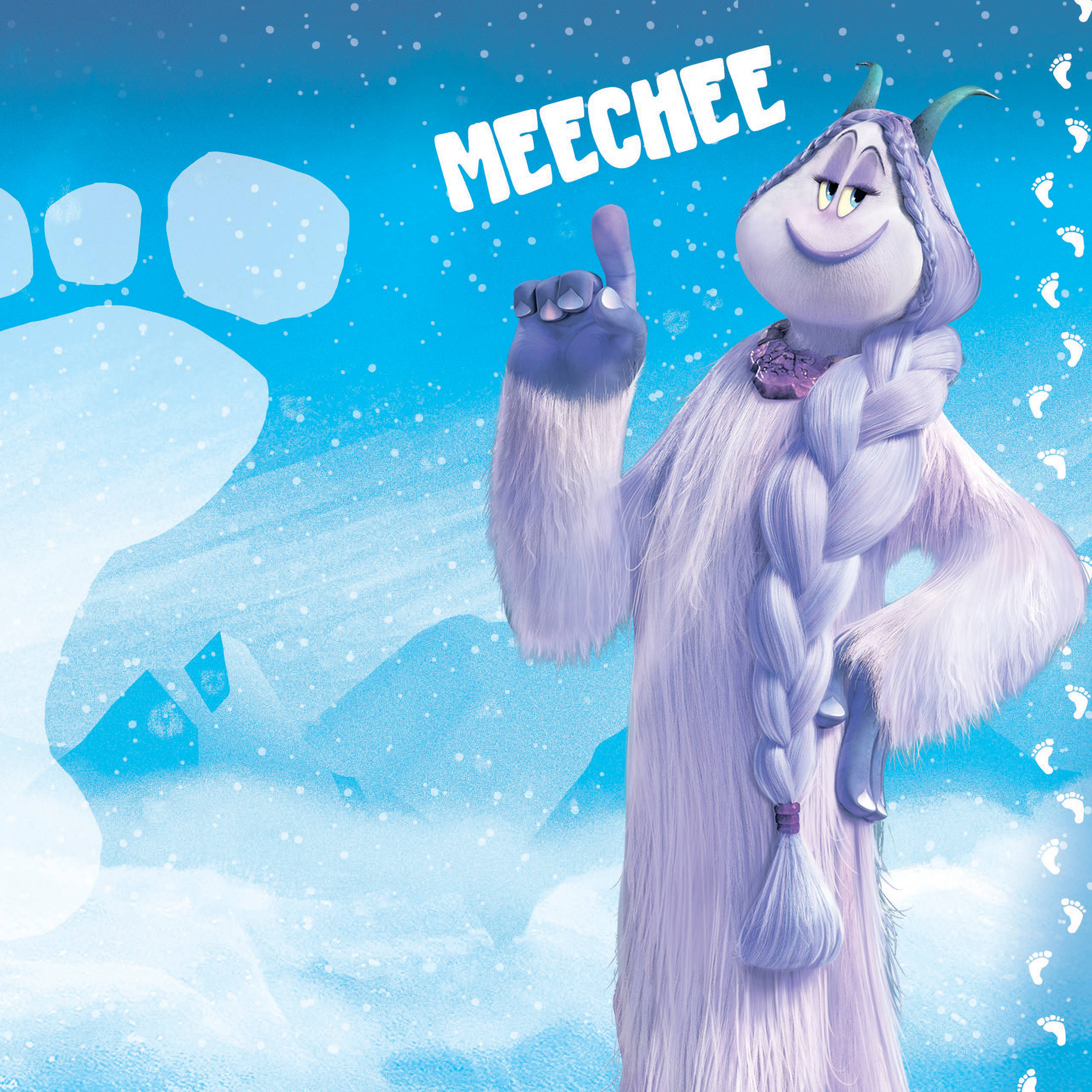 Smallfoot naaras Yeti, Meechee Taustakuvat