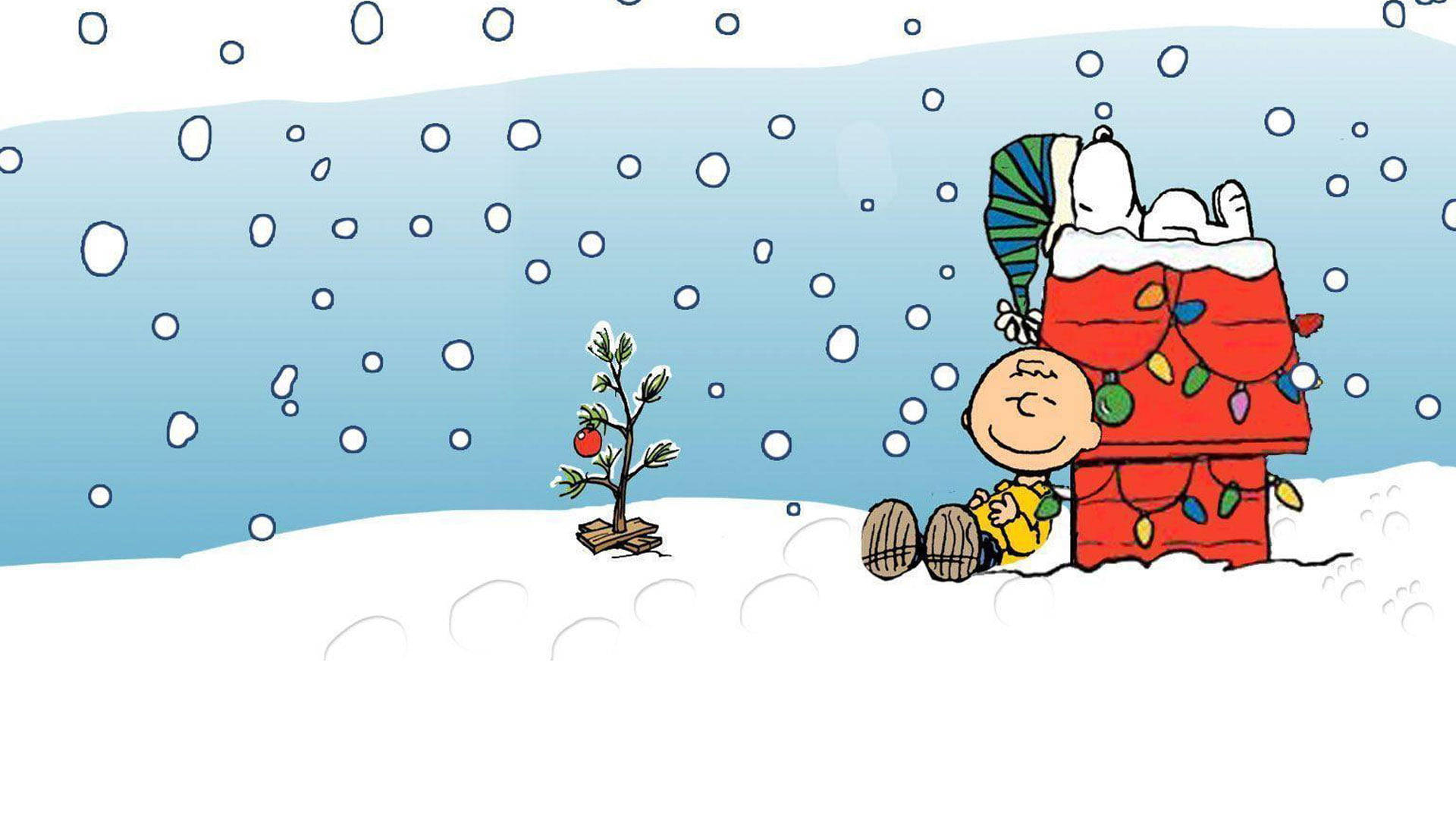 Snoopy Joulu Charlie Lumi Taustakuvat