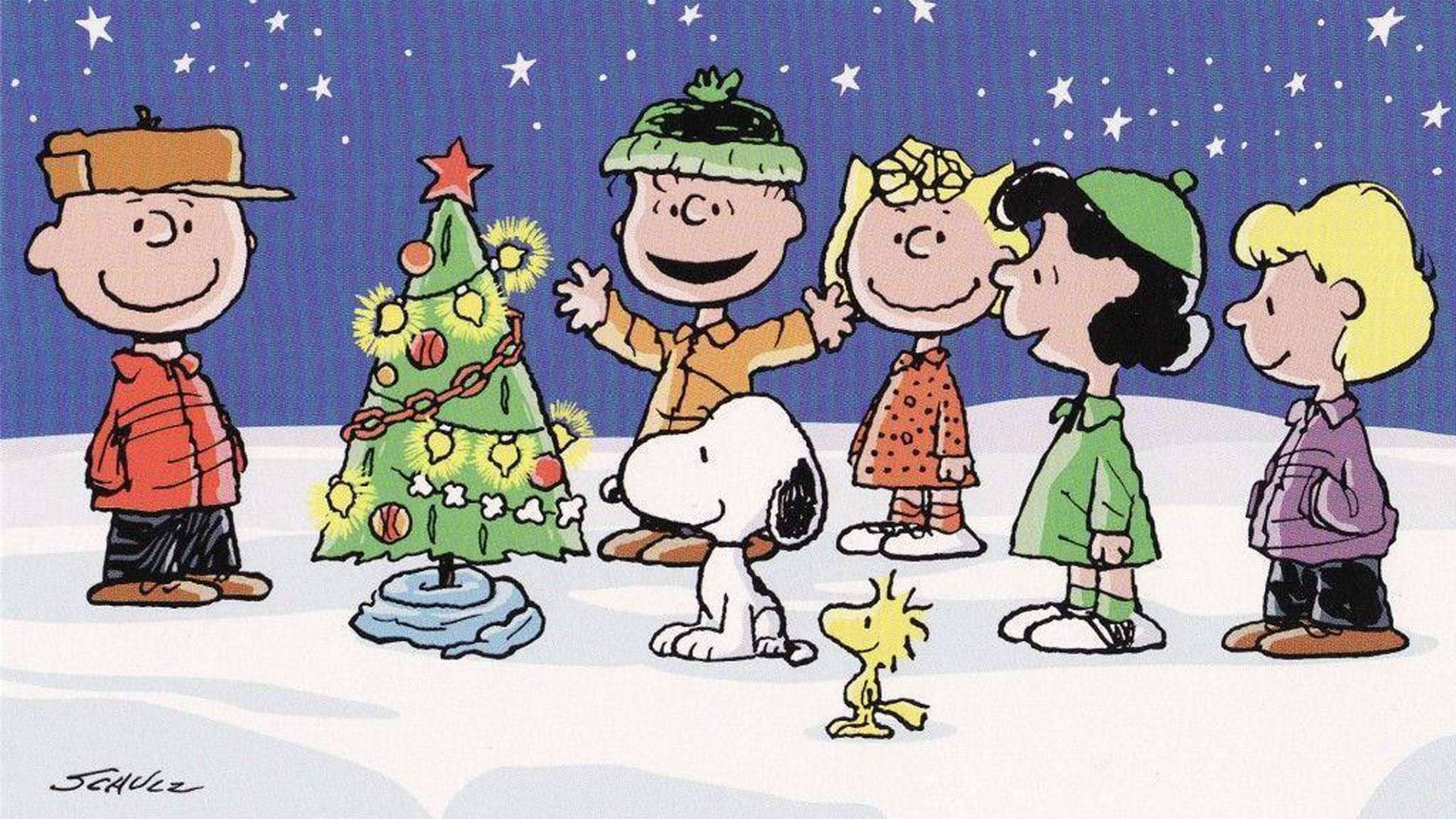 Snoopy Joulukuusi Koristeltuna Taustakuvat