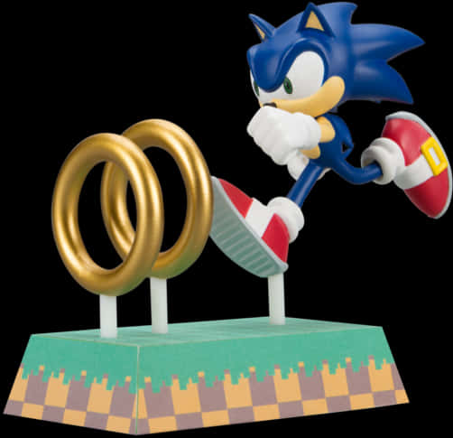 Sonic-hahmo kultaisilla renkailla Taustakuvat
