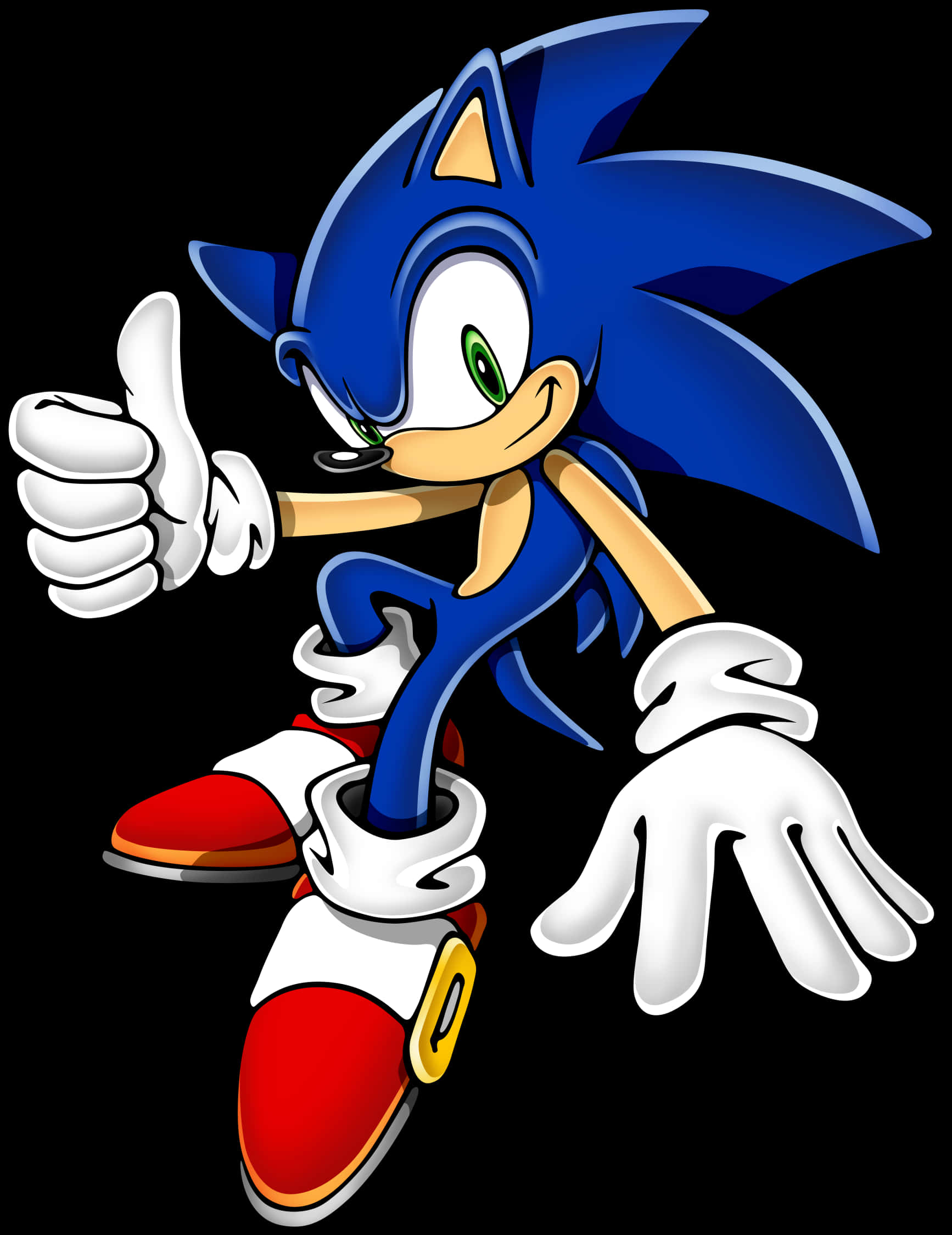Sonic peukku pystyssä -poseeraus Taustakuvat