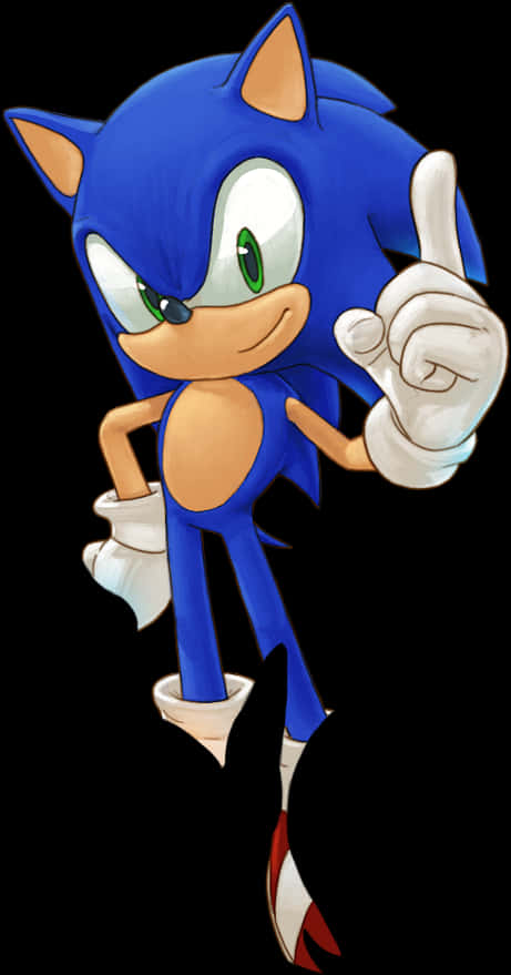 Sonicthe Hedgehog osoittaa Taustakuvat