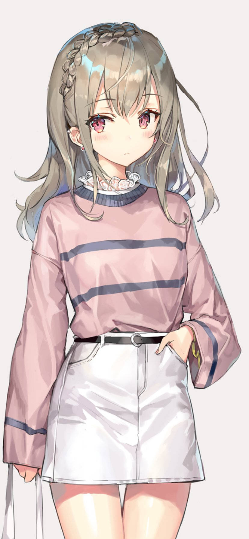 Söpö anime-profiilikuva tyylikäs tyttö Taustakuvat