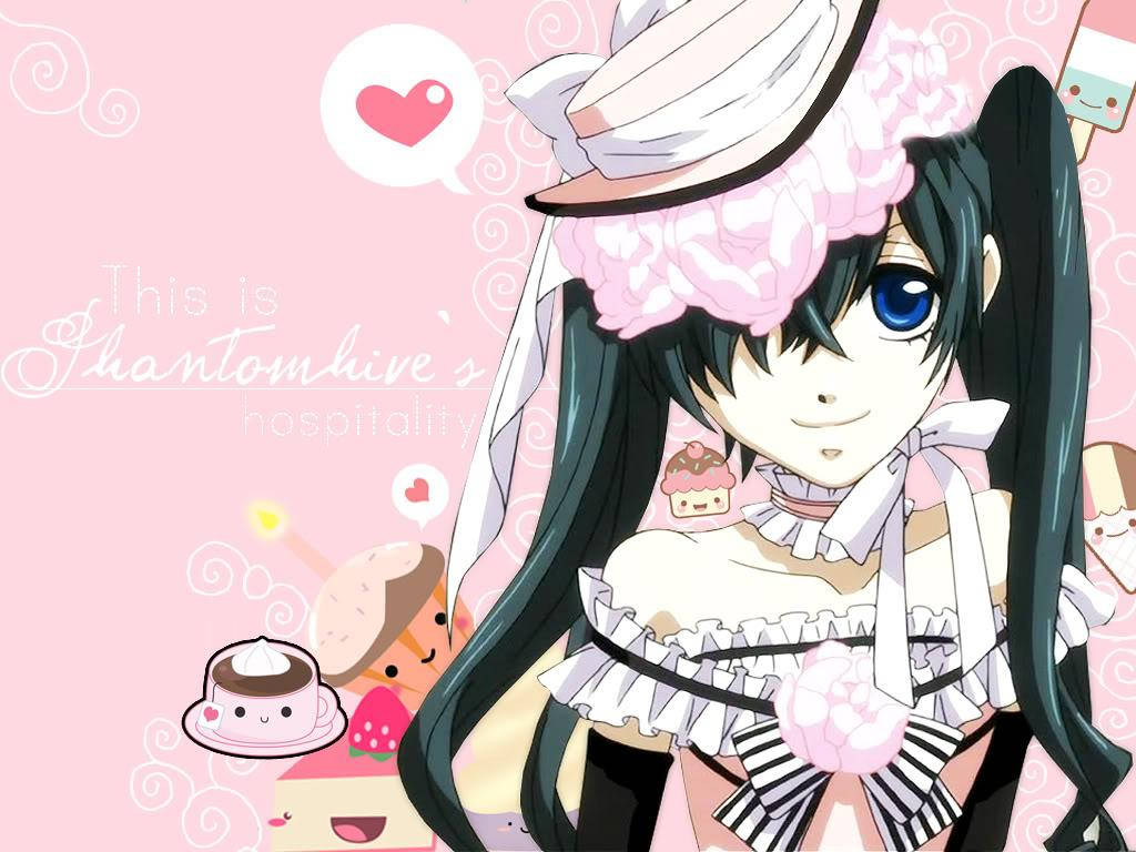 Söpö anime-tyttö Ciel Phantomhive Taustakuvat