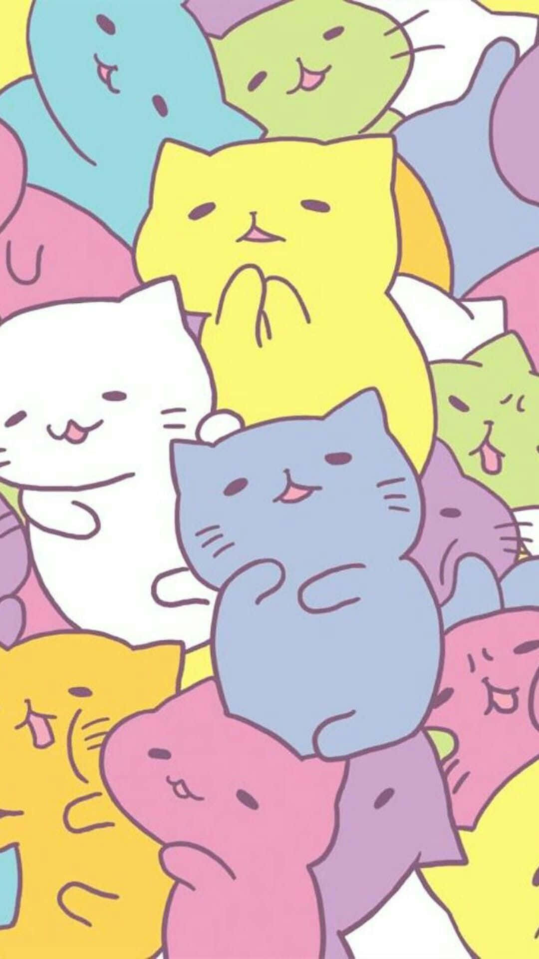 Söpö animekissa Mitchiri Neko Taustakuvat