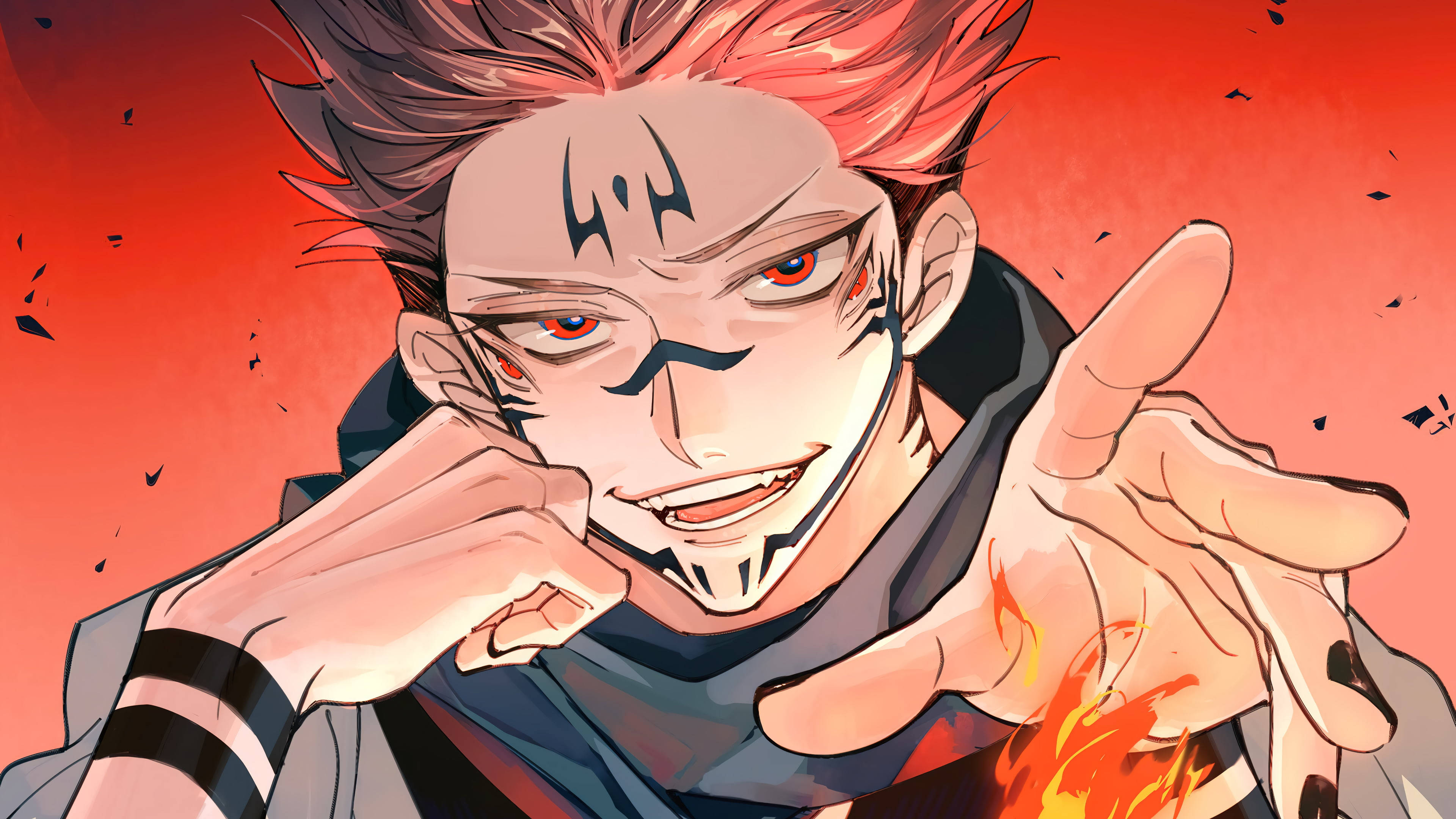 Söpö animepoika Sukuna Taustakuvat