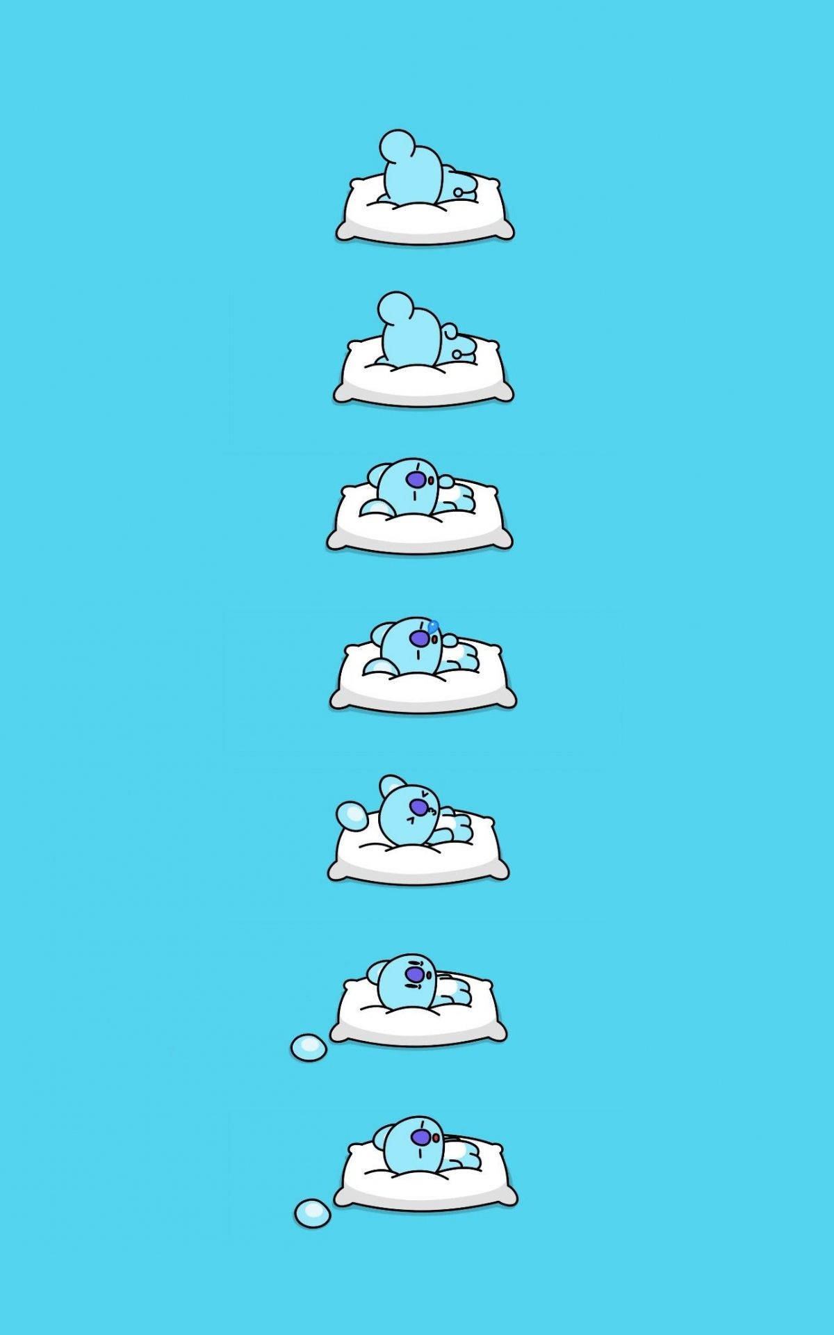 Söpö BT21 Koya Nukkumassa Taustakuvat