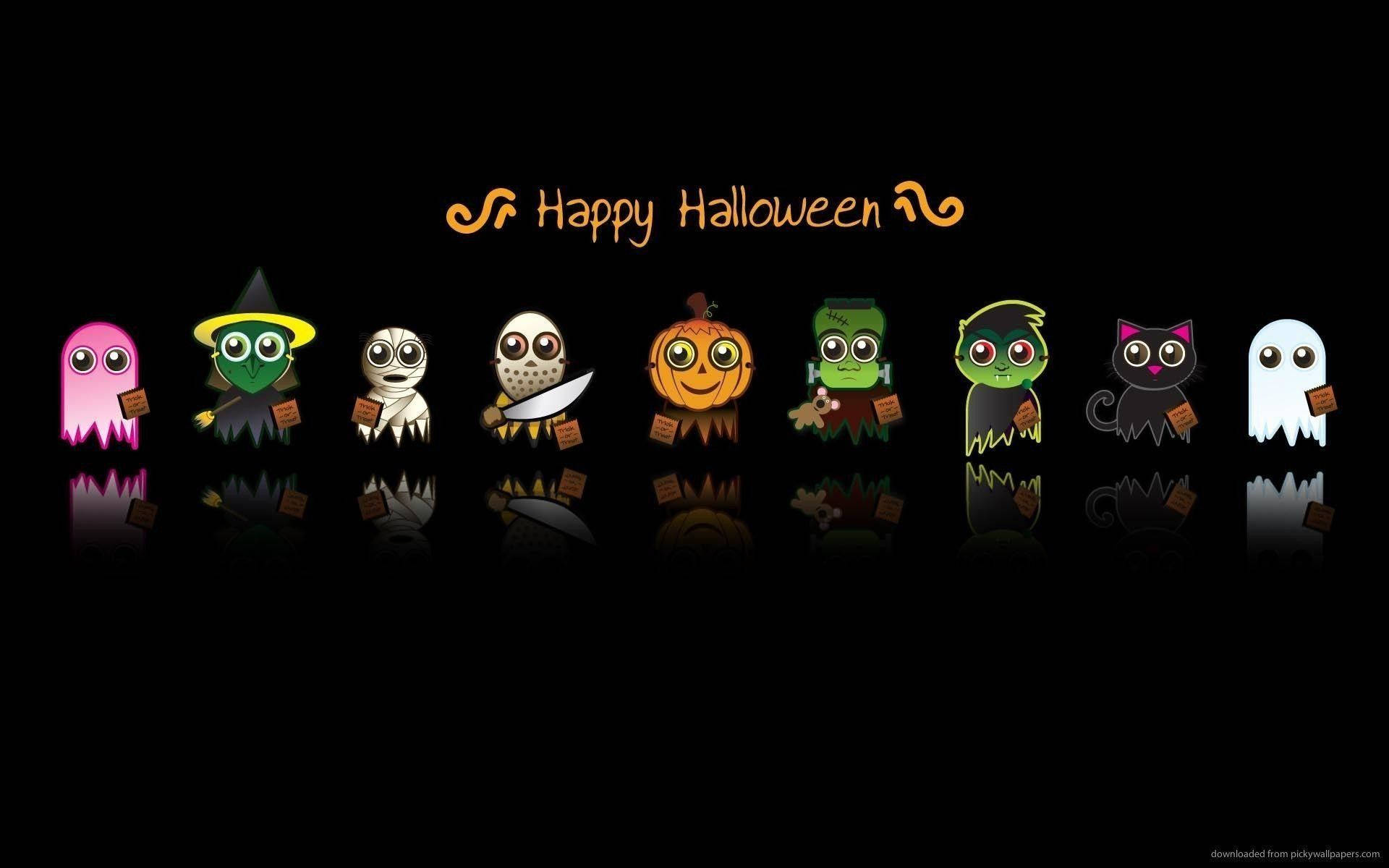 Söpö esteettinen Halloween suositut ikonit Taustakuvat