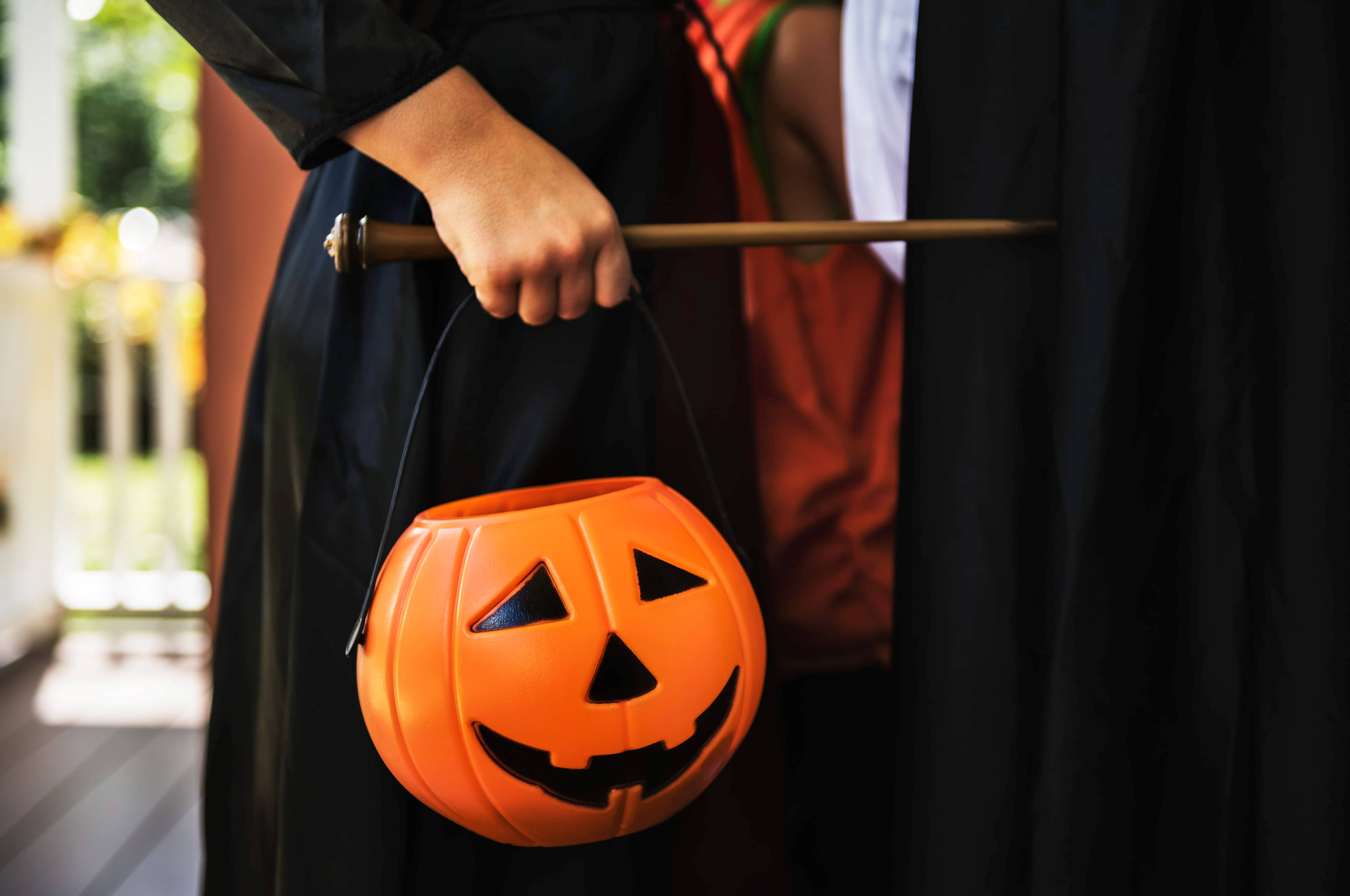 Söpö halloween-kurpitsakori Taustakuvat