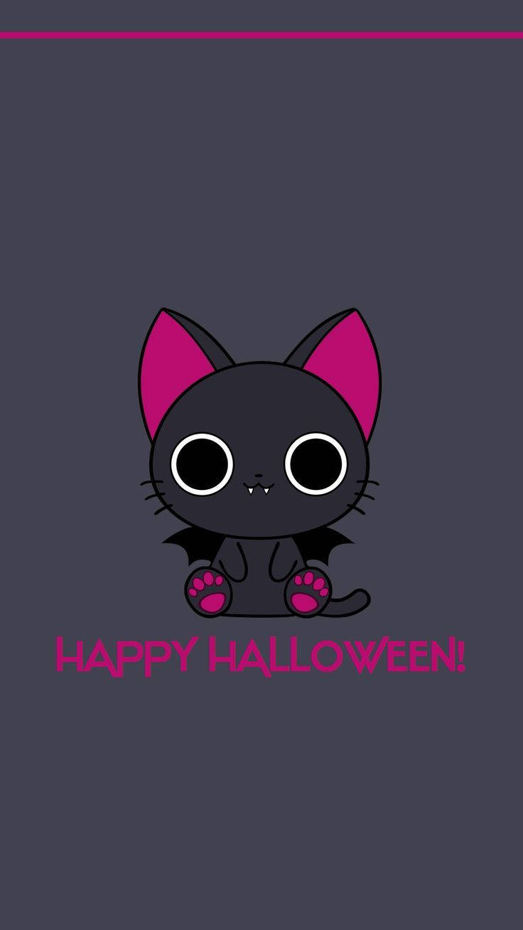 Söpö Halloween-kissa Taustakuvat