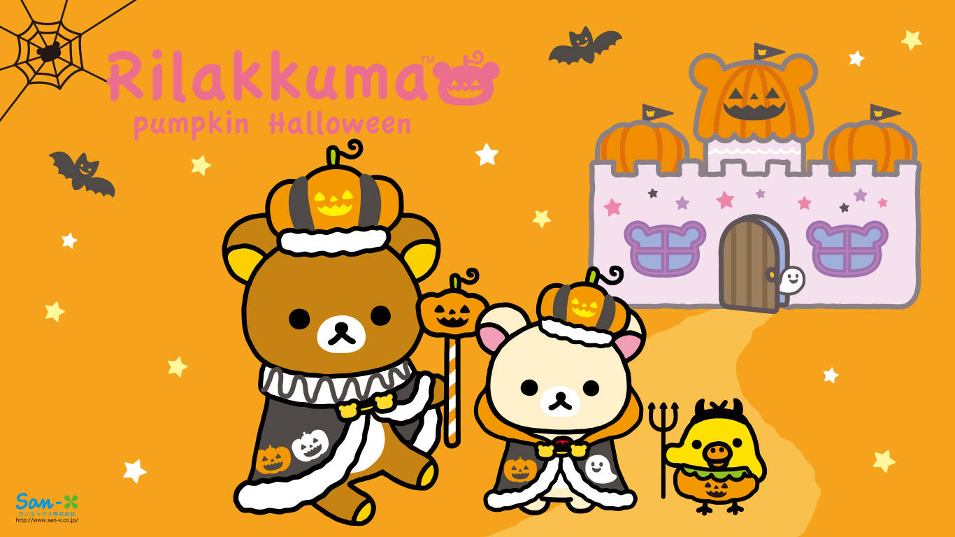 Söpö Halloween Rilakkuma Taustakuvat