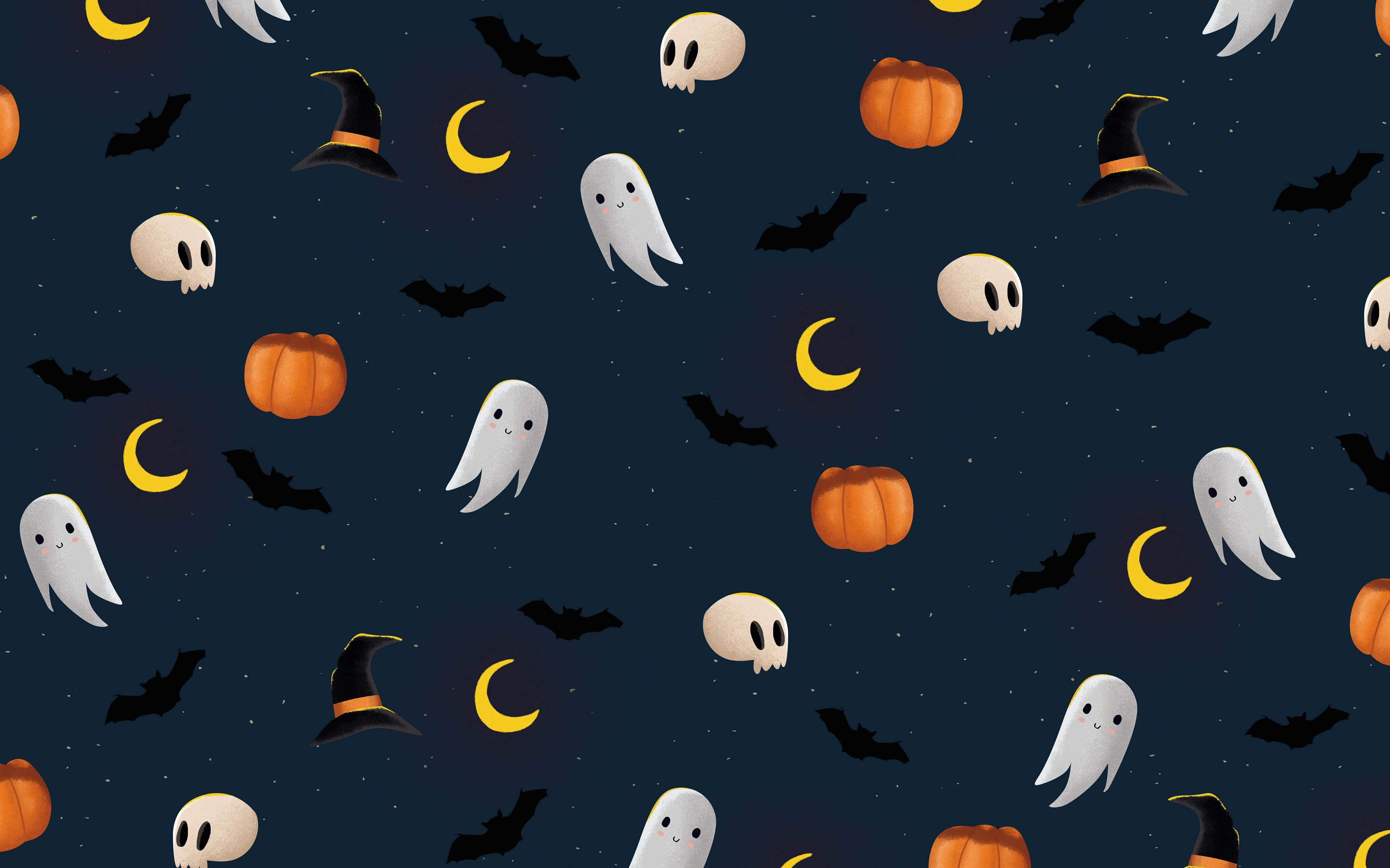 Söpö Halloween-taustakuva Taustakuvat