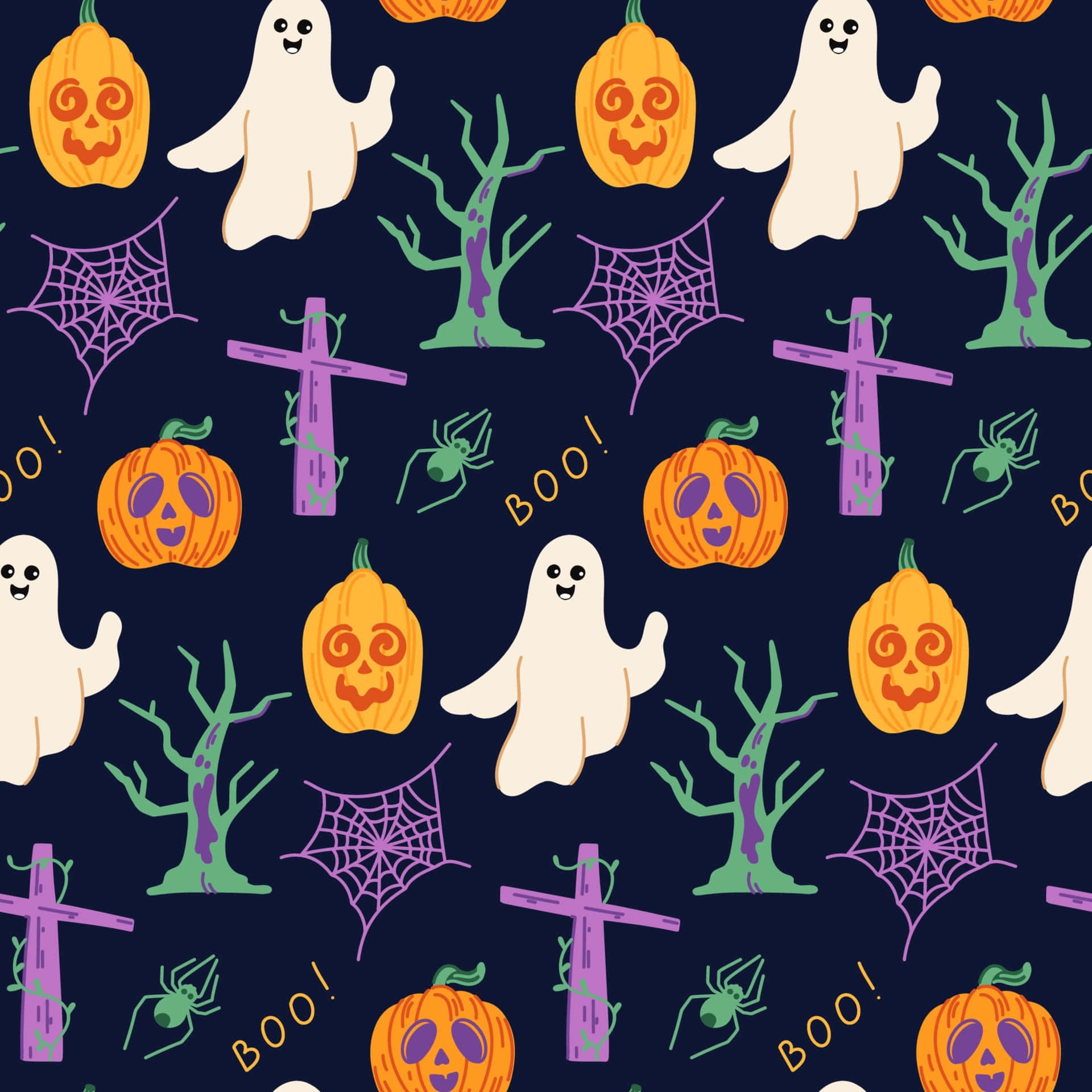Söpö Halloween-taustakuva Taustakuvat
