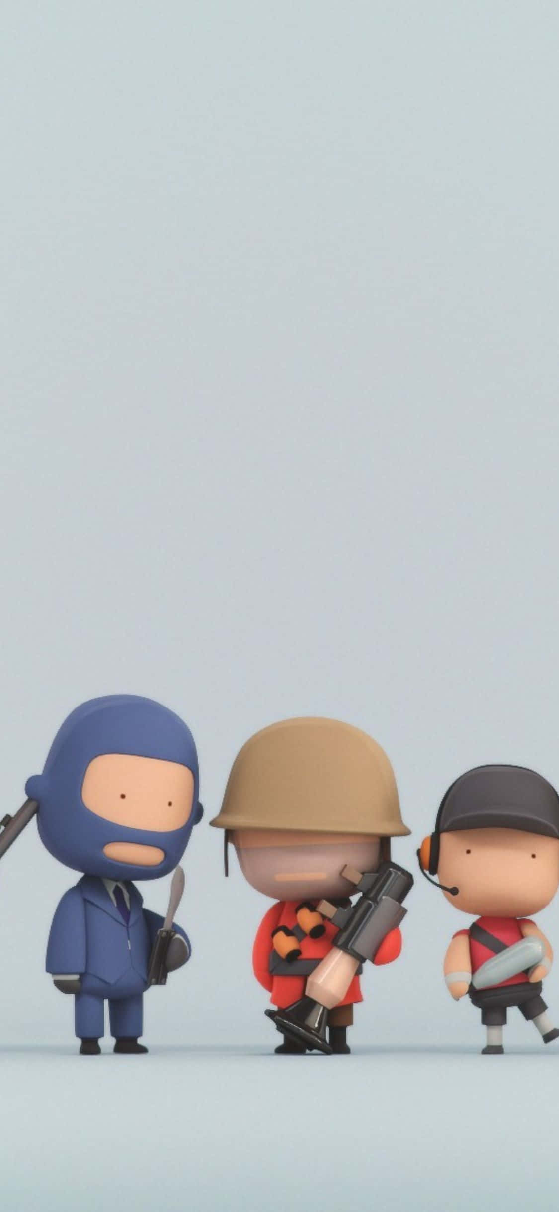 Söpö iPhone XS Team Fortress 2 -tausta Taustakuvat