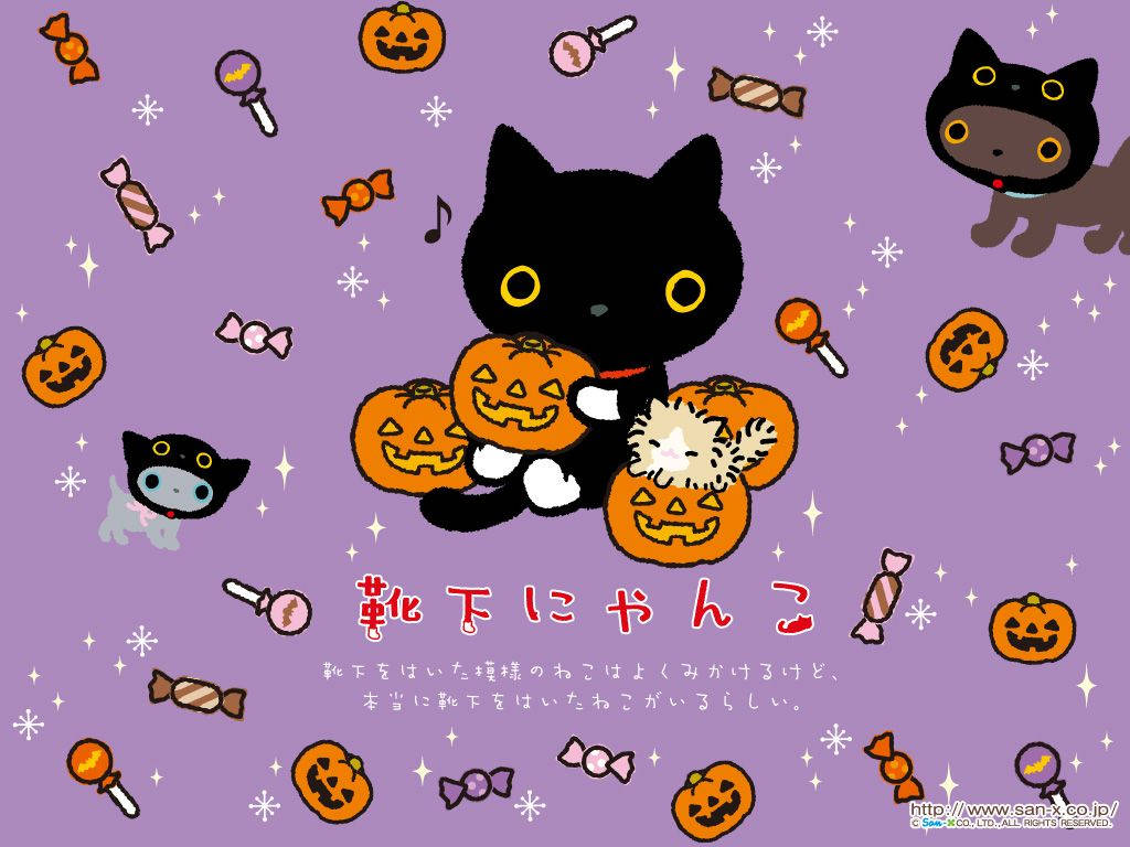 Söpö japanilainen Halloween Taustakuvat