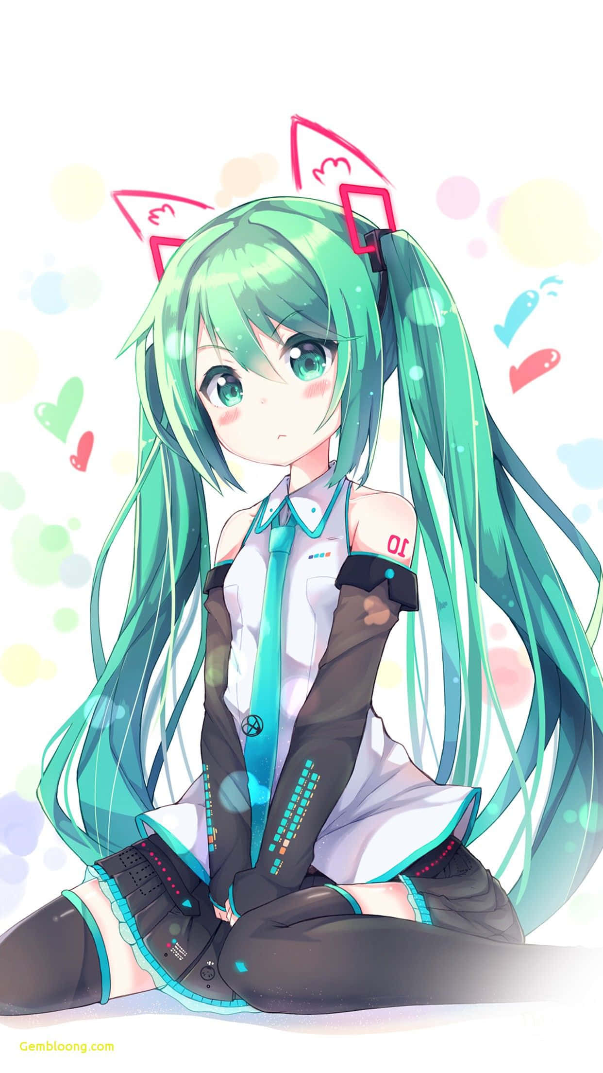 Söpö Kawaii Anime-tyttö iPhonen näytölle Taustakuvat