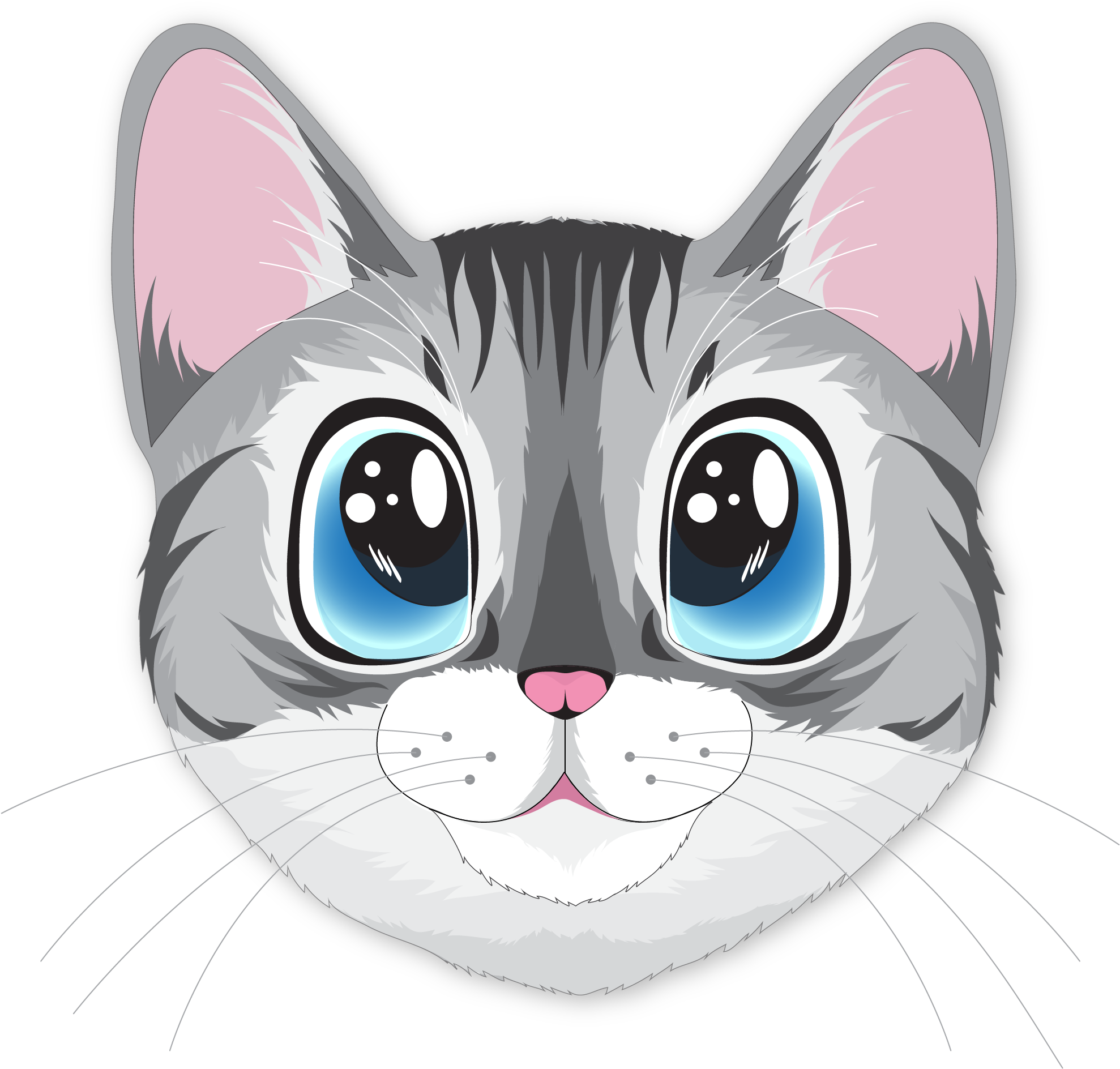 Söpö kawaii-kissa-illustraatio.PNG Taustakuvat
