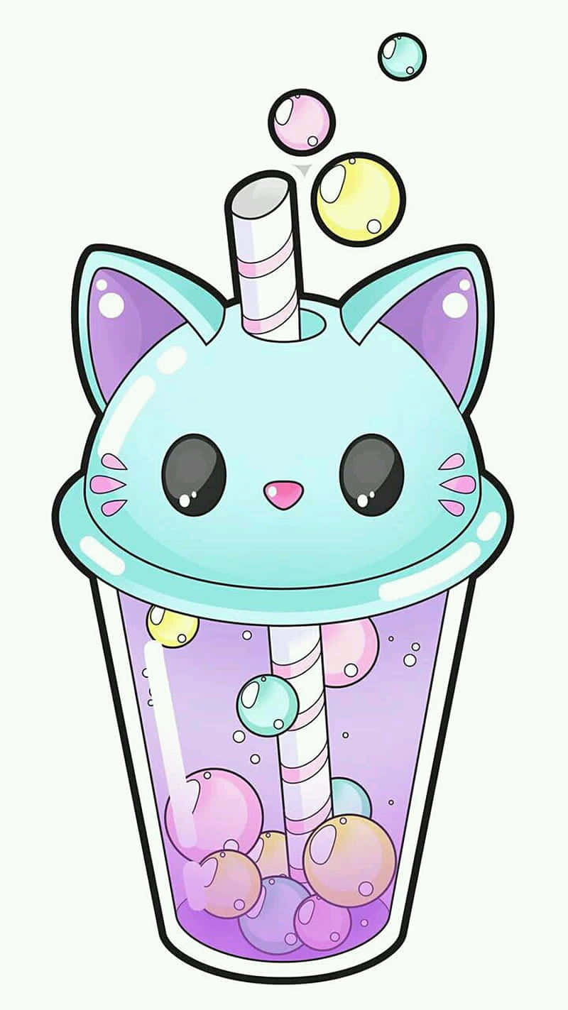 Söpö kawaii-kissa muki Taustakuvat