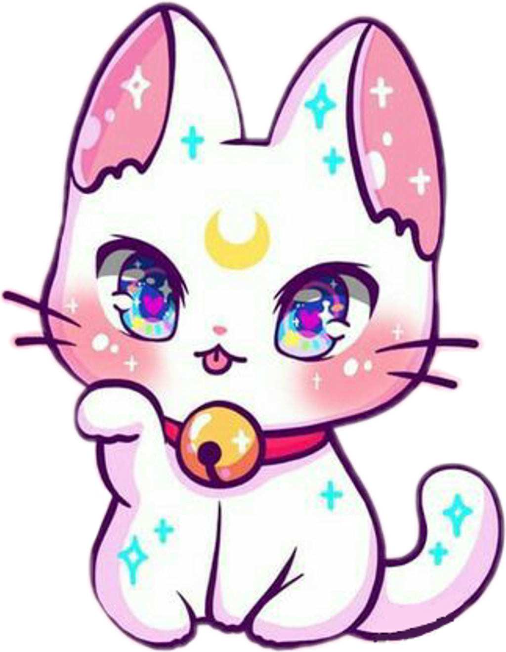 Söpö kawaii-kissa sarjakuva Taustakuvat