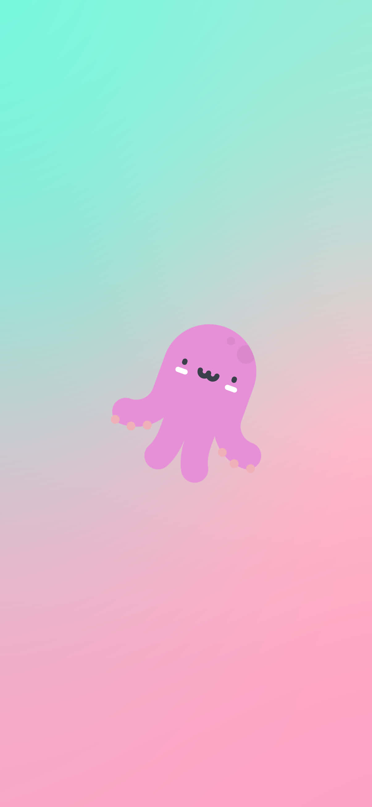 Söpö kawaii-mustekala kuva Taustakuvat