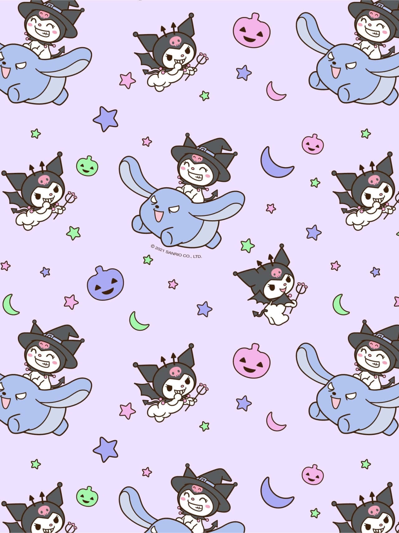 Söpö Kuromi-kuvio taustakuva Taustakuvat