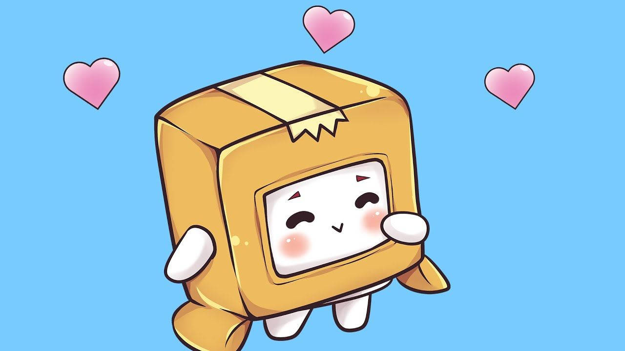 Söpö LankyBox Boxy sinisellä taustalla Taustakuvat