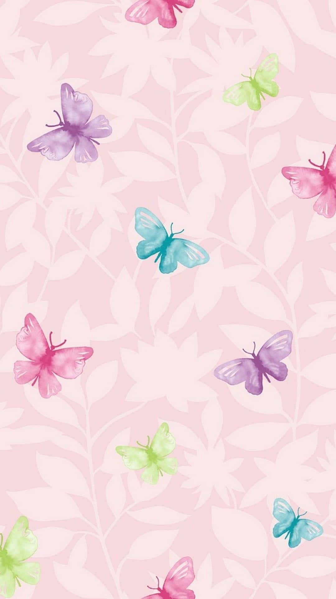 Söpö lila perhonen Y2K-kuvituskuva Taustakuvat