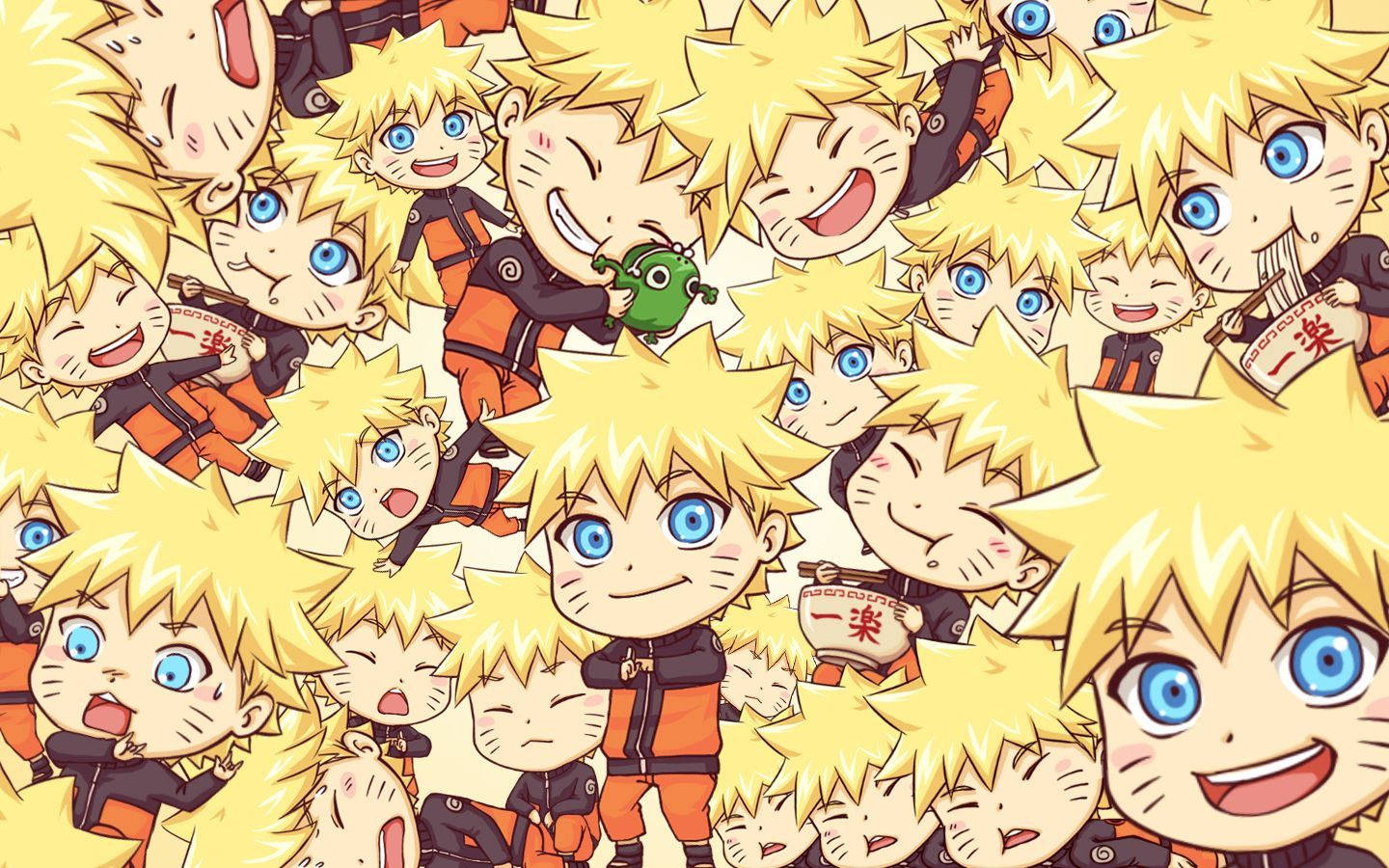 Söpö Naruto Chibi -naamakollaasi Taustakuvat
