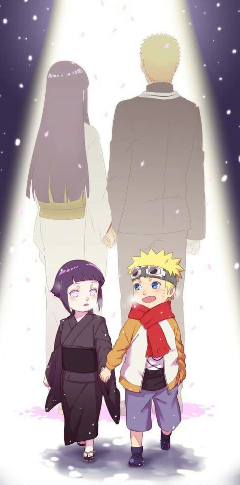 Söpö Naruto ja Hinata vauva- ja aikuisversio Taustakuvat