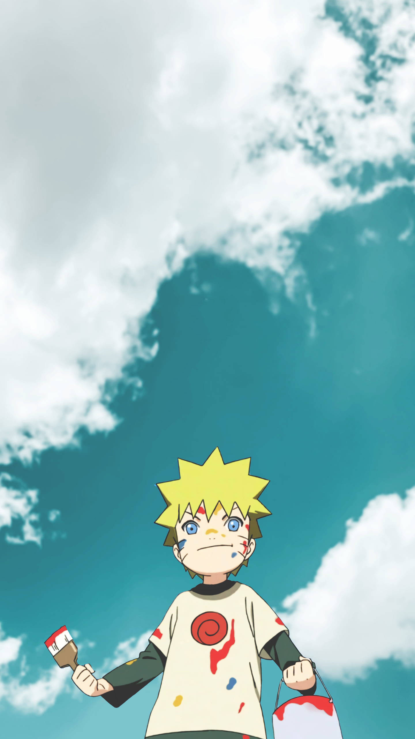 Söpö Naruto maalaamassa Taustakuvat
